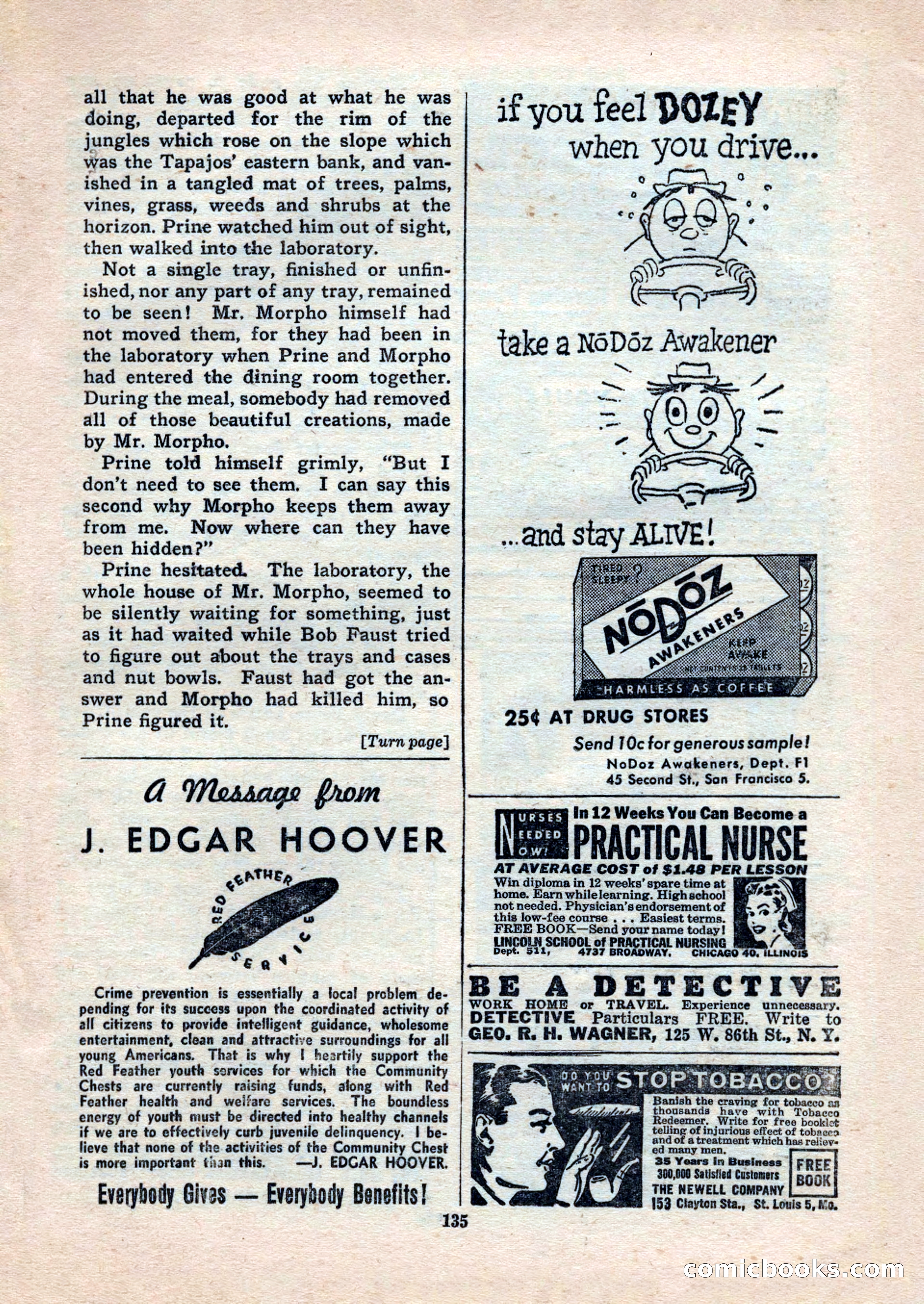 Black Book Detective, November 1948 — page 135 of 148