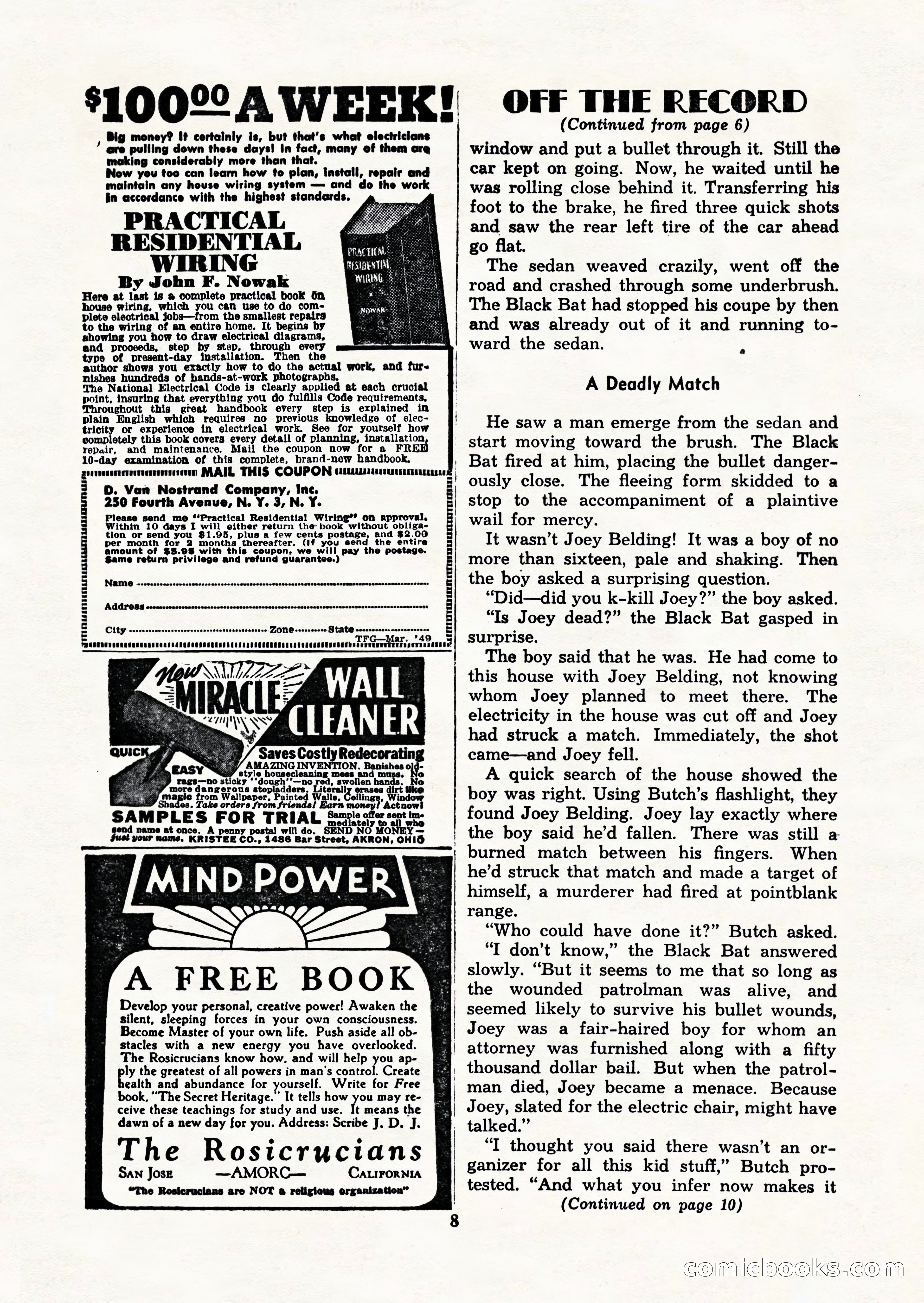 Black Book Detective, March 1949 — page 8 of 132