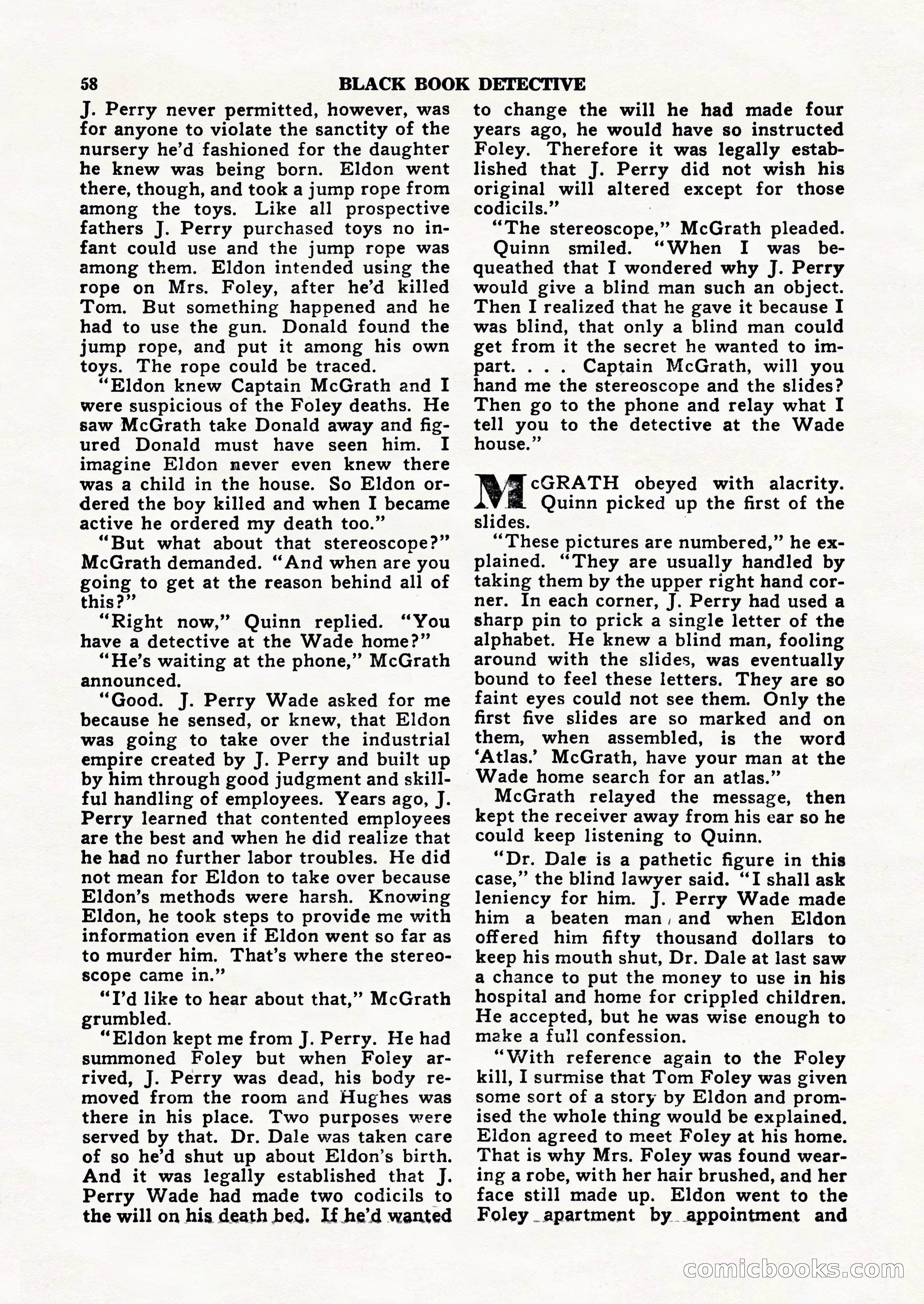 Black Book Detective, March 1949 — page 58 of 132