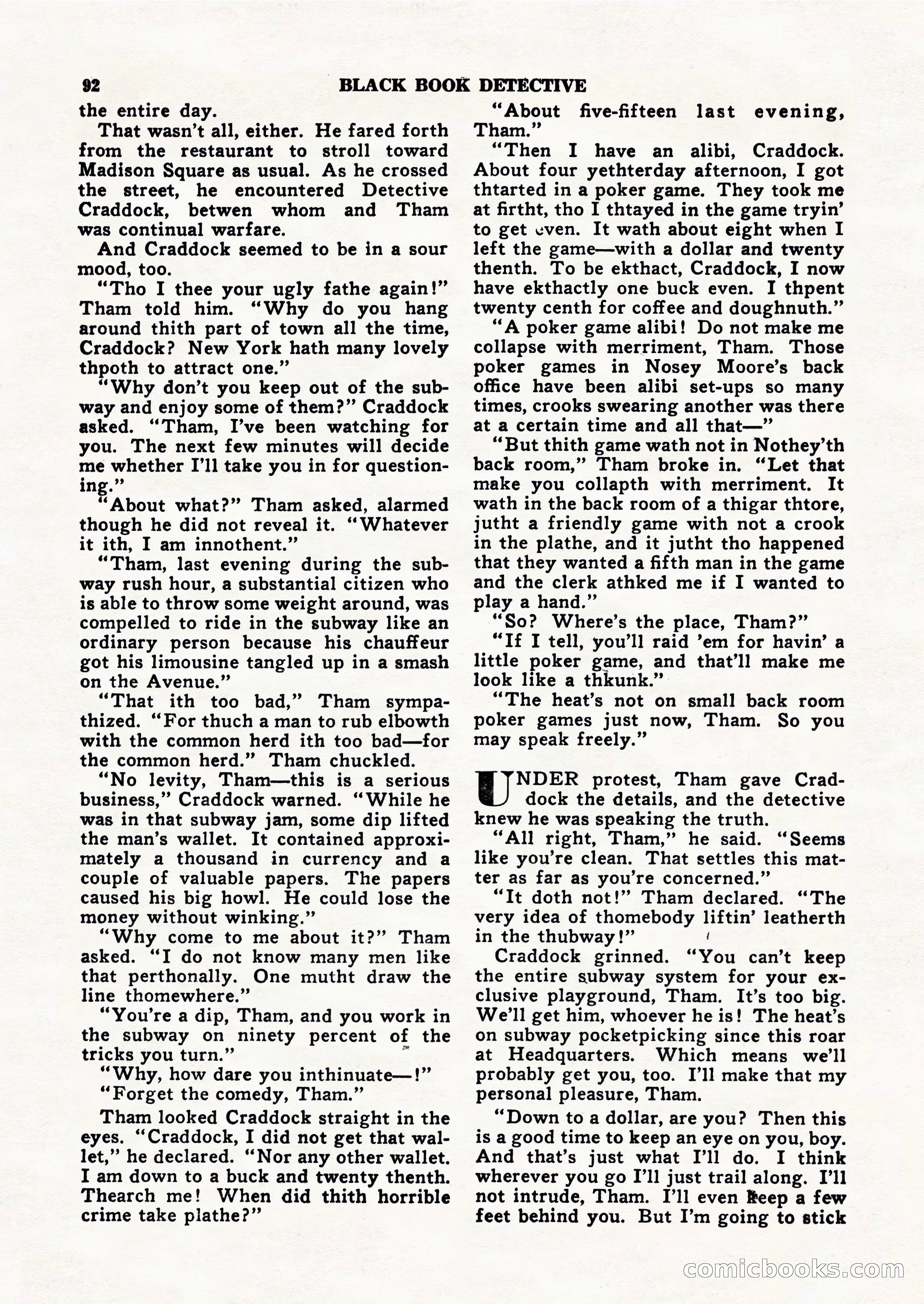 Black Book Detective, March 1949 — page 92 of 132