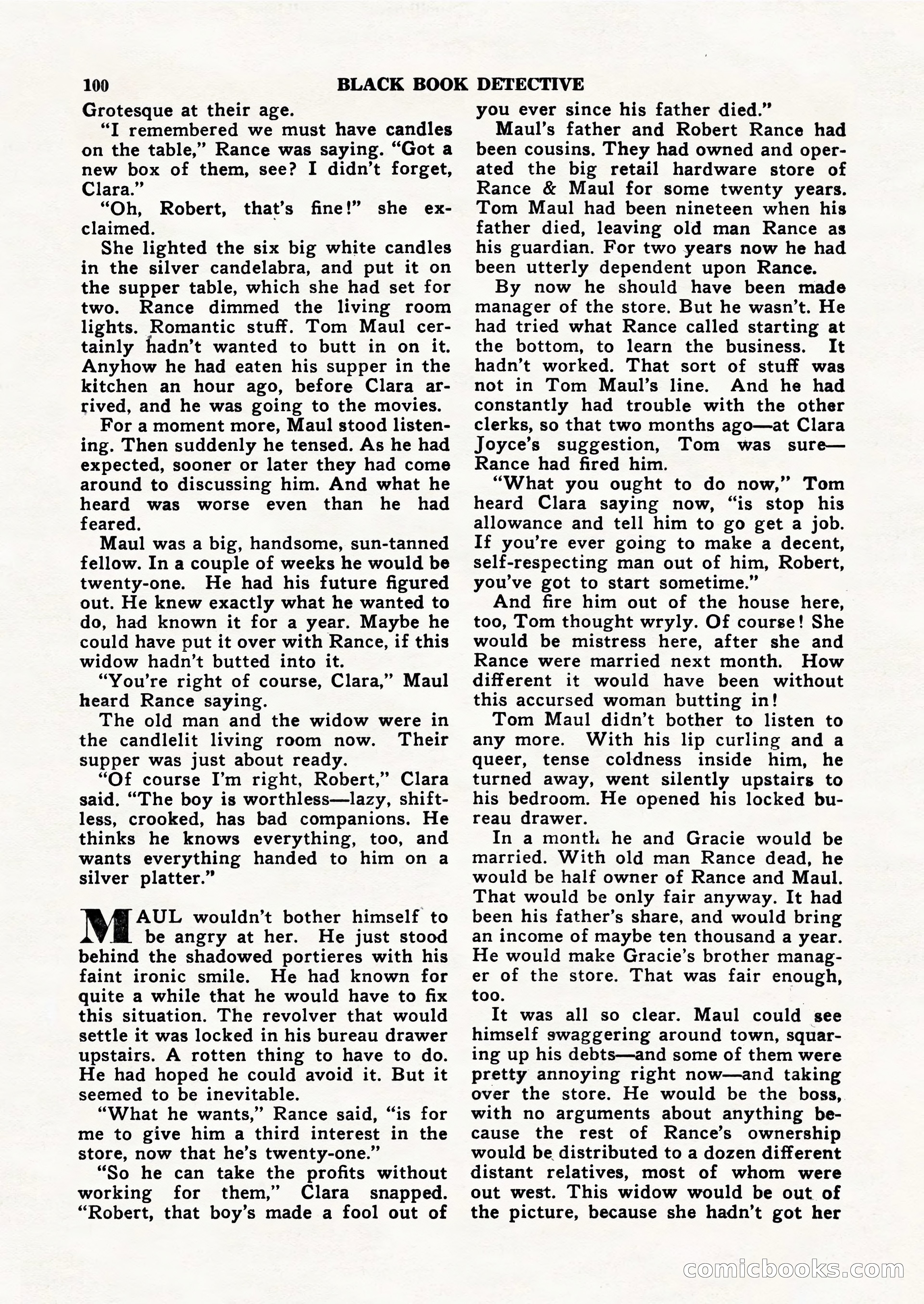 Black Book Detective, March 1949 — page 100 of 132