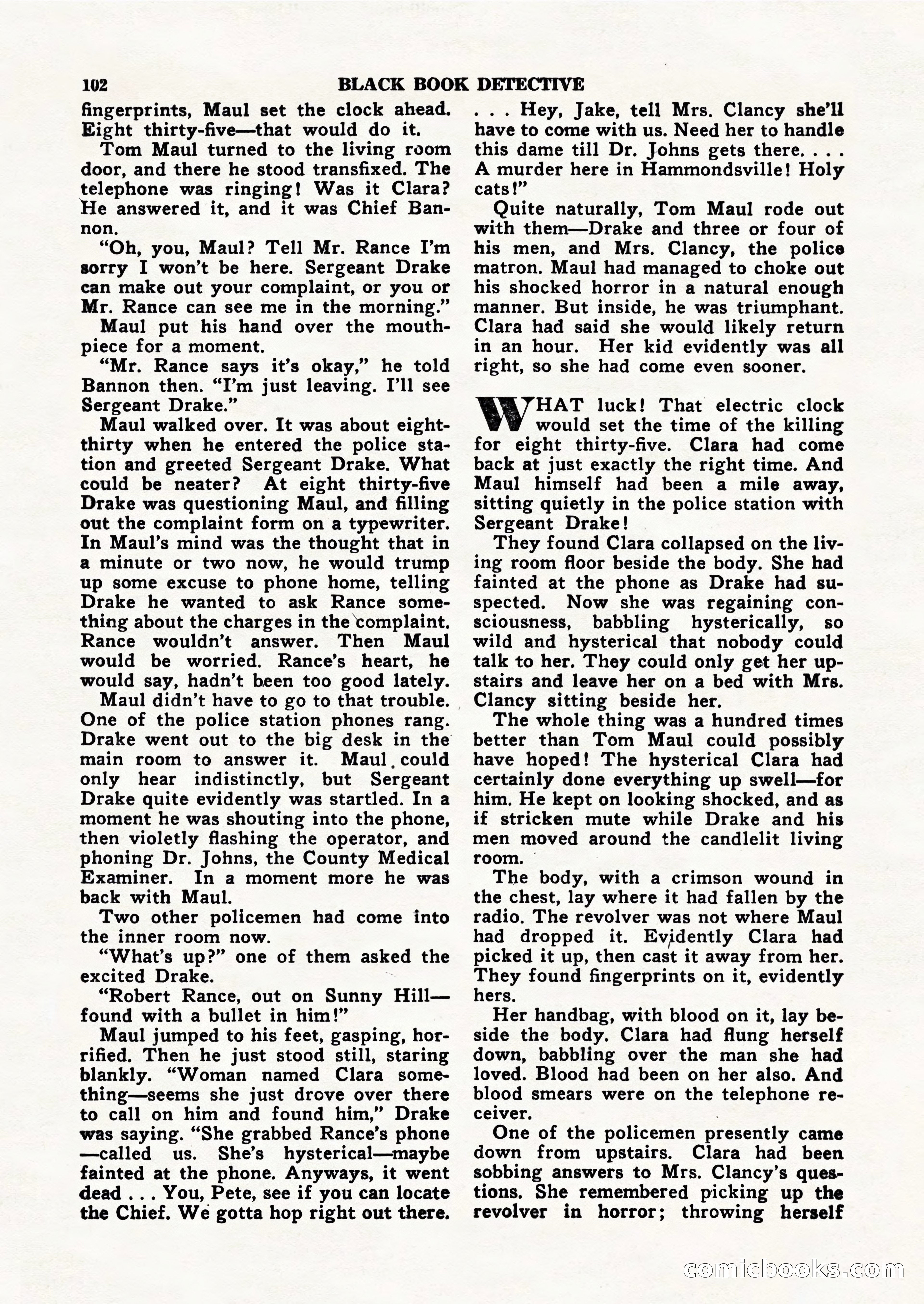 Black Book Detective, March 1949 — page 102 of 132
