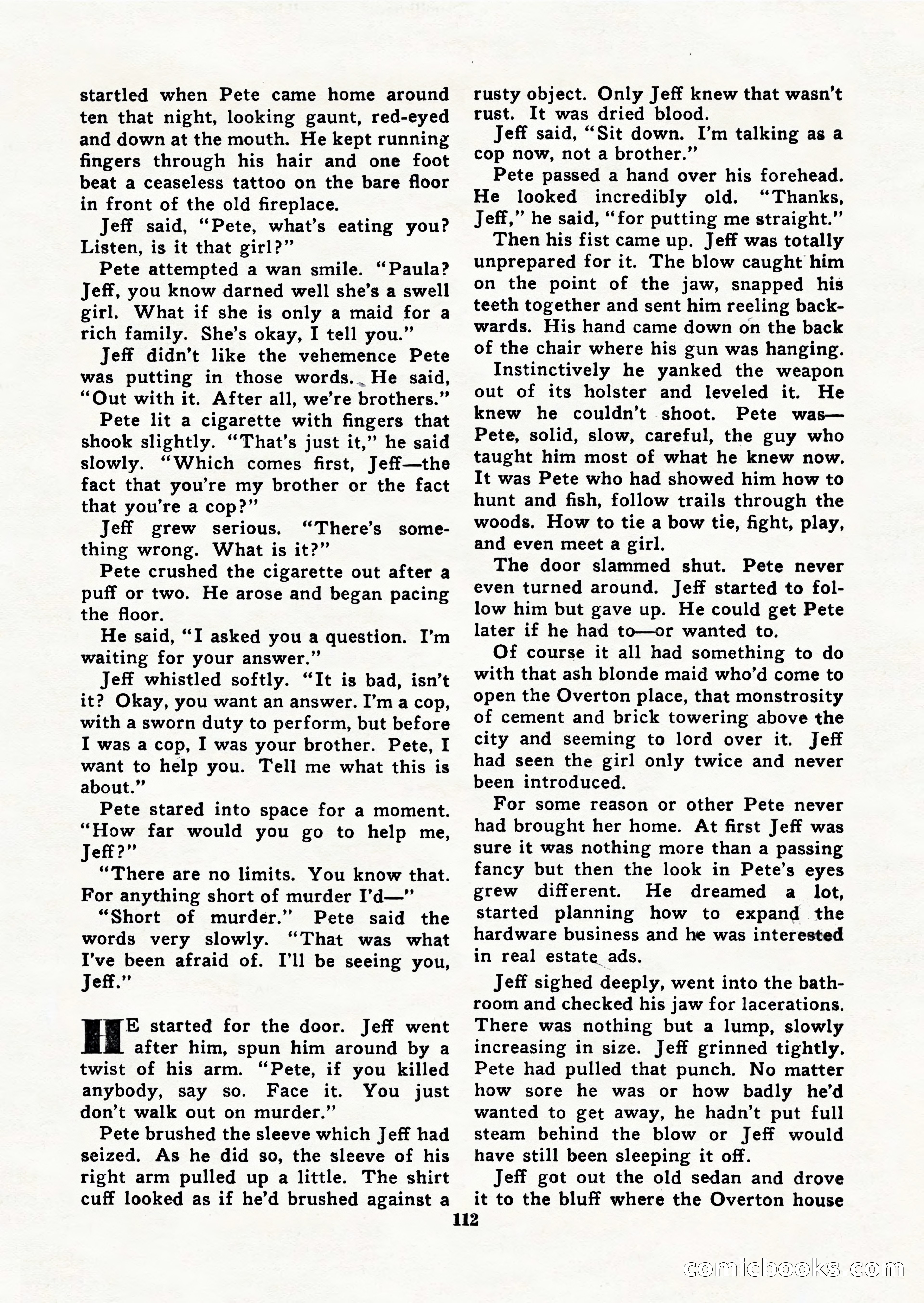 Black Book Detective, March 1949 — page 112 of 132