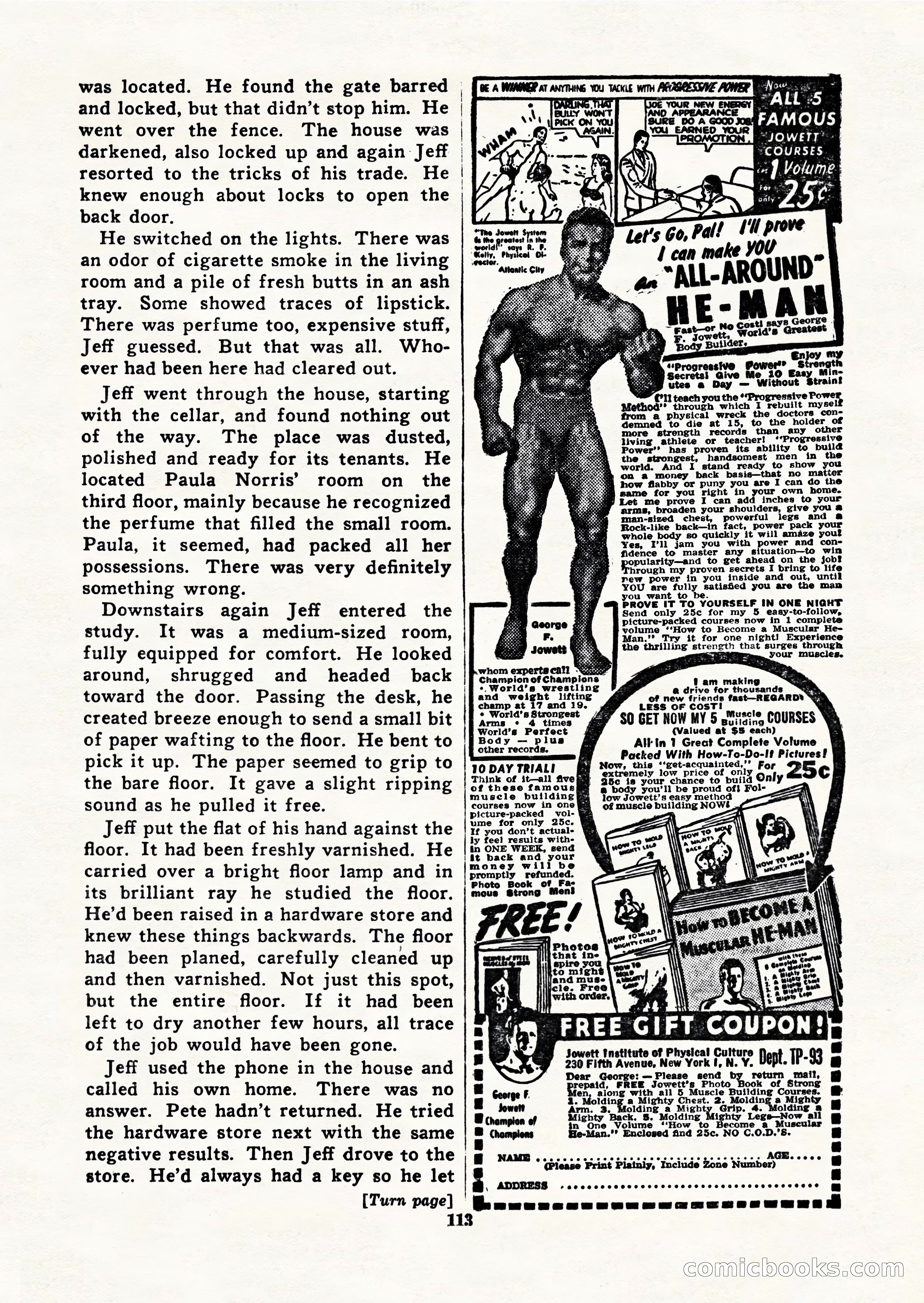 Black Book Detective, March 1949 — page 113 of 132