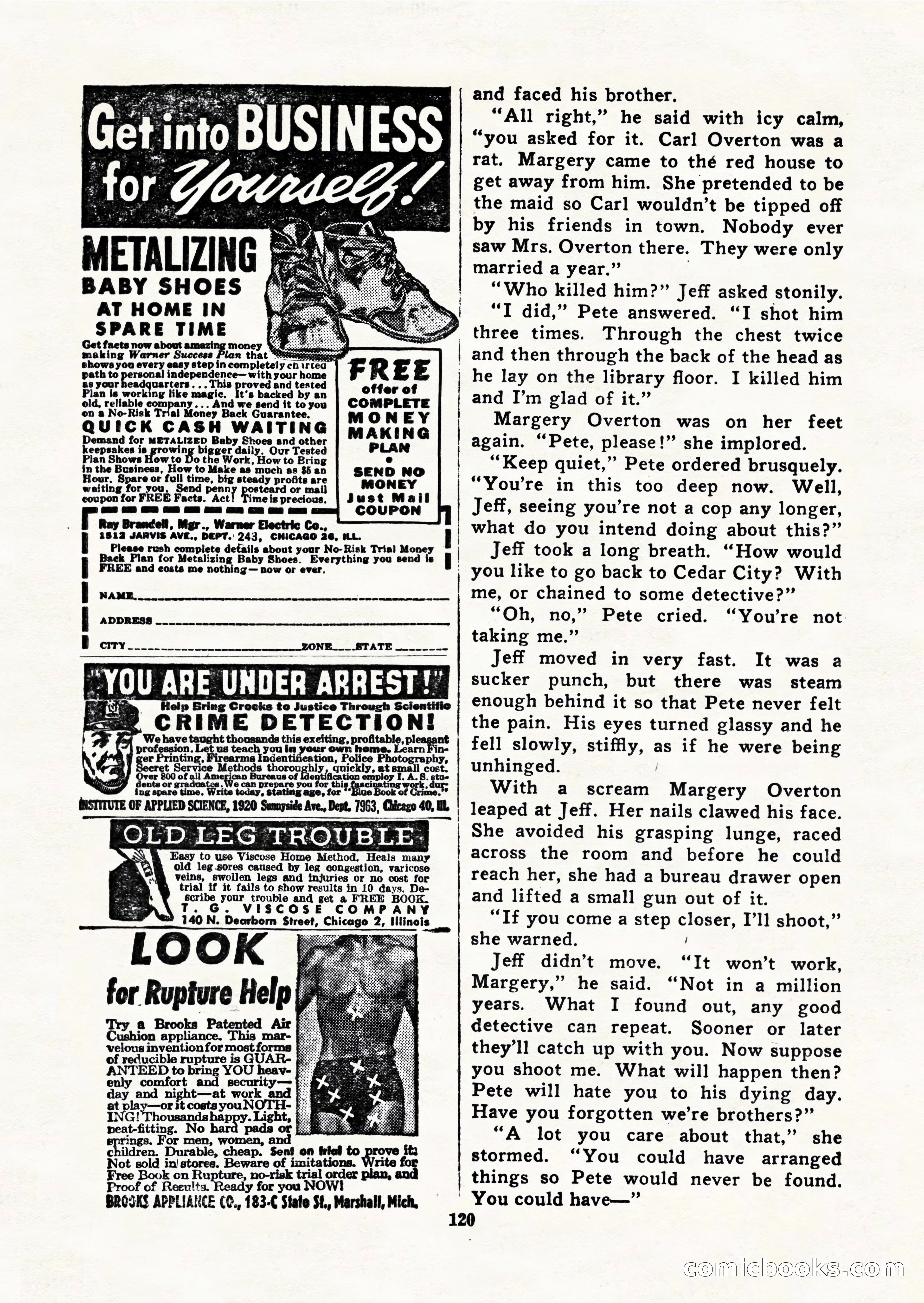 Black Book Detective, March 1949 — page 120 of 132