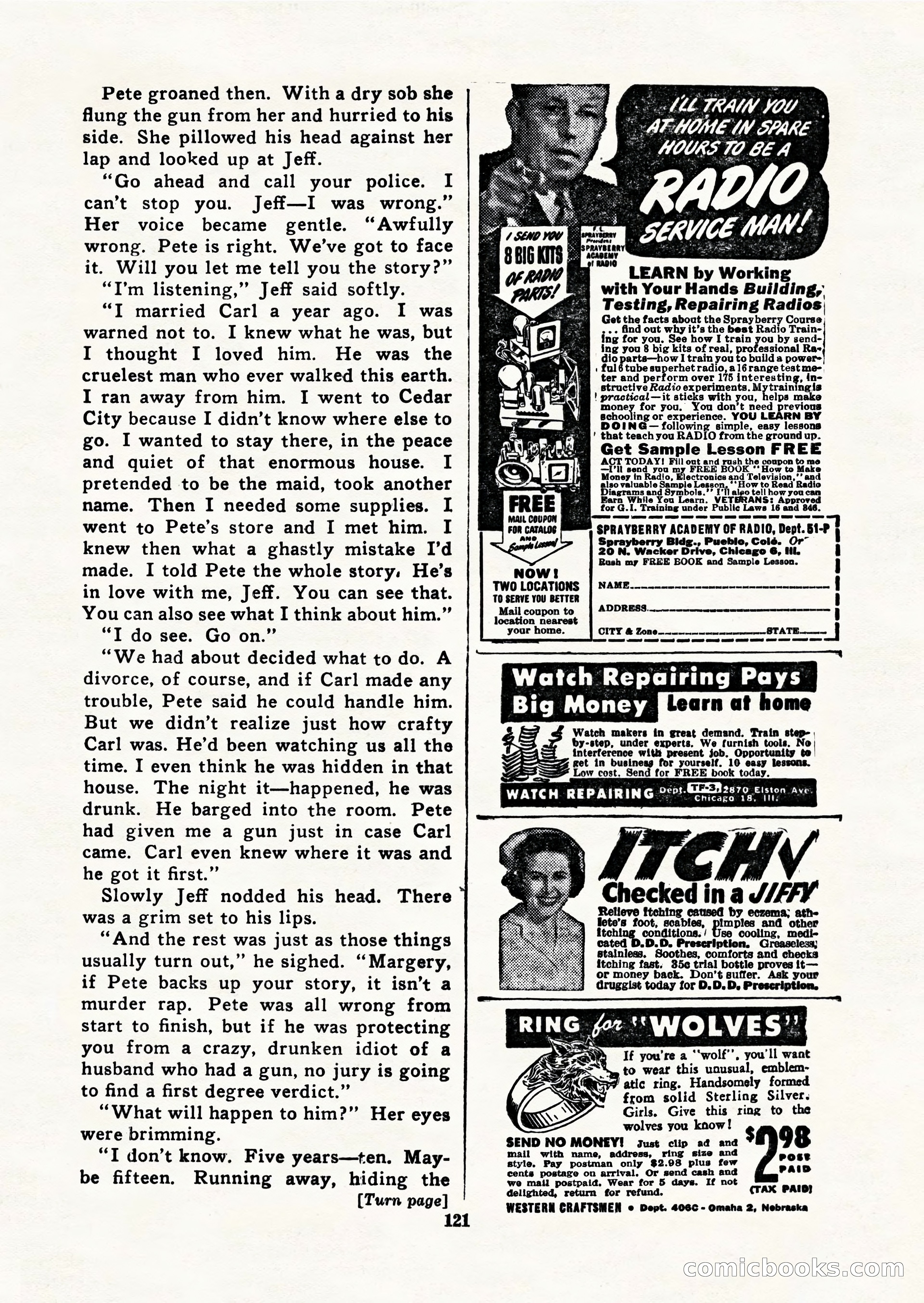 Black Book Detective, March 1949 — page 121 of 132