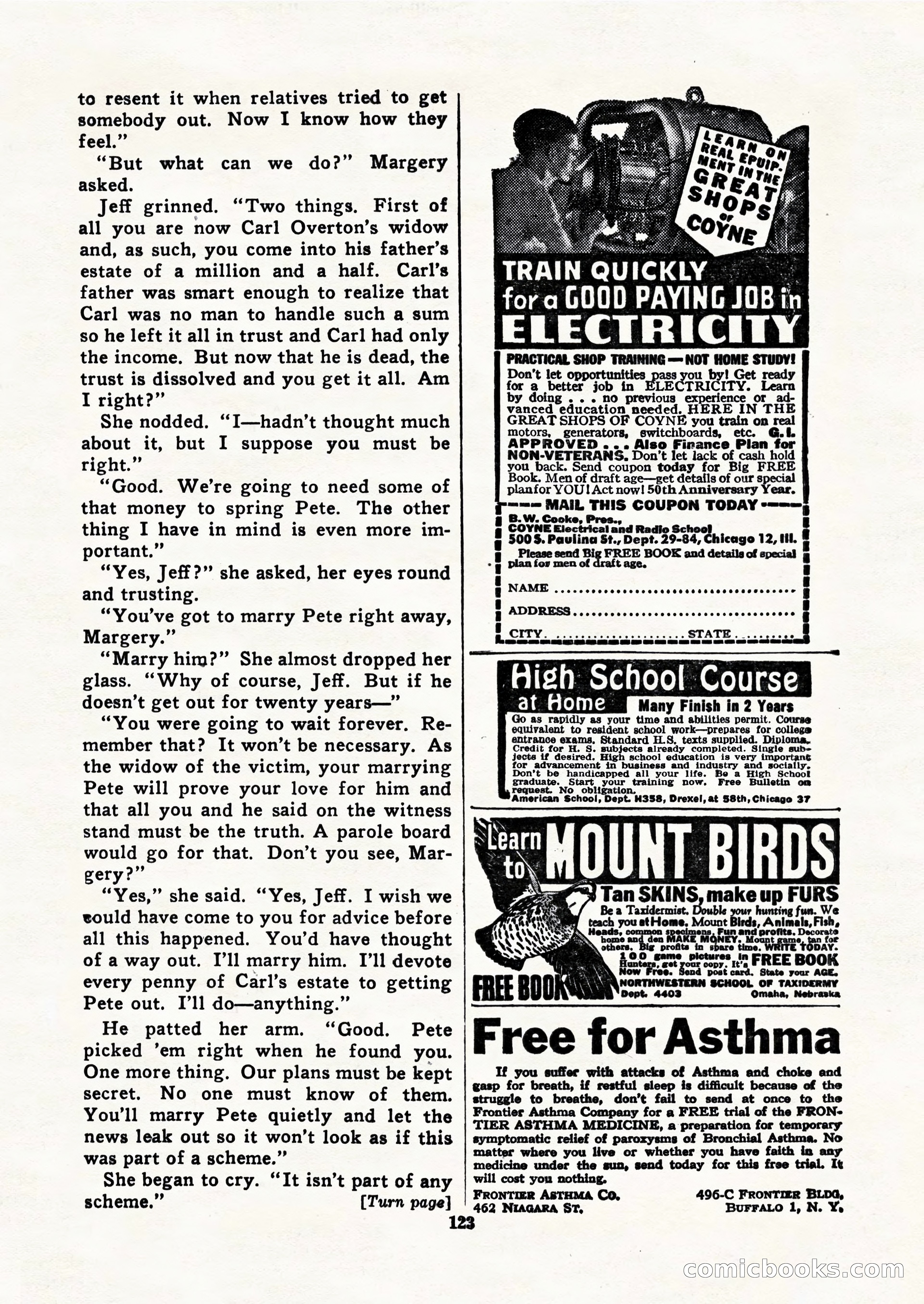 Black Book Detective, March 1949 — page 123 of 132