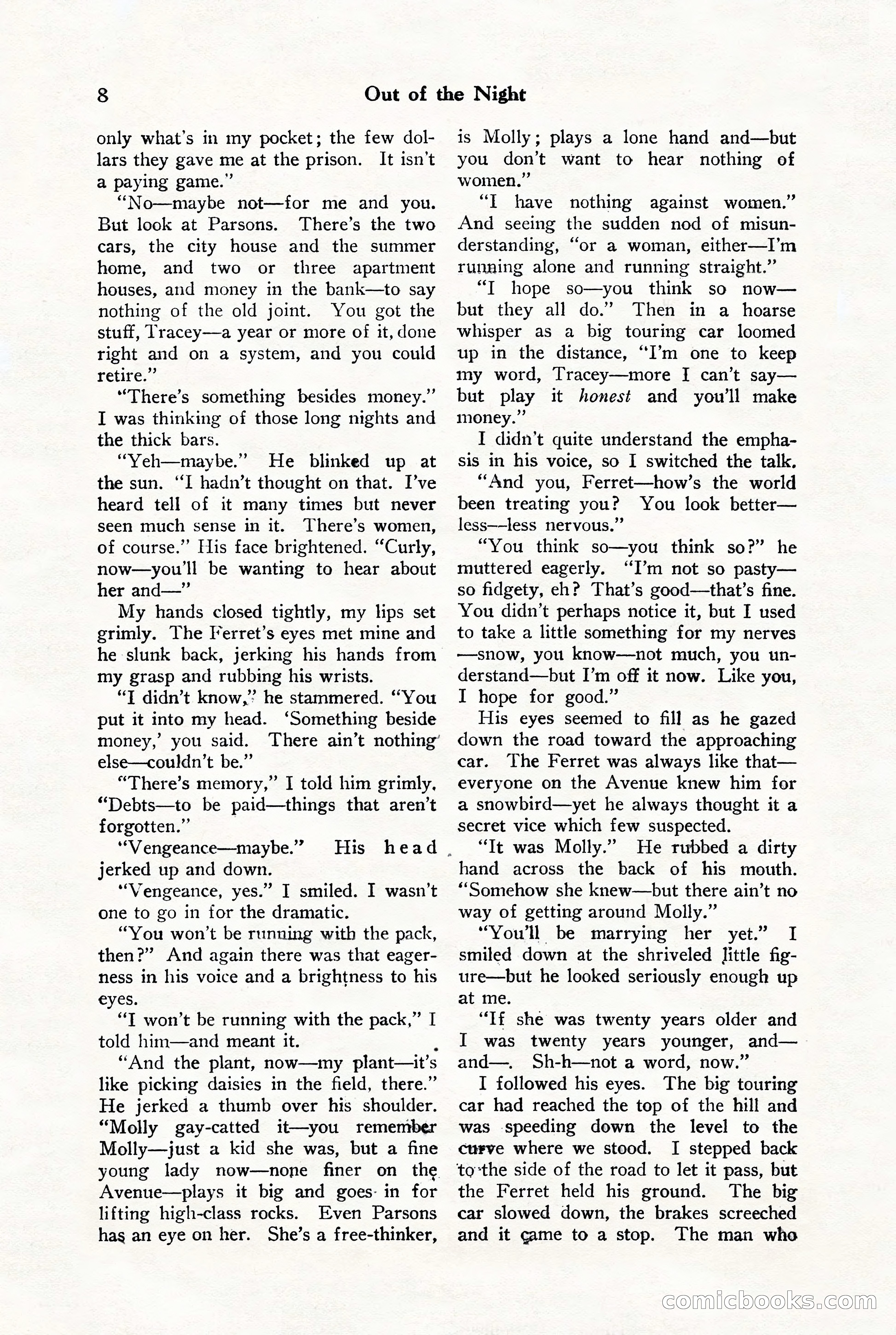 Black Mask, Vol. 9, No. 8 — page 10 of 156