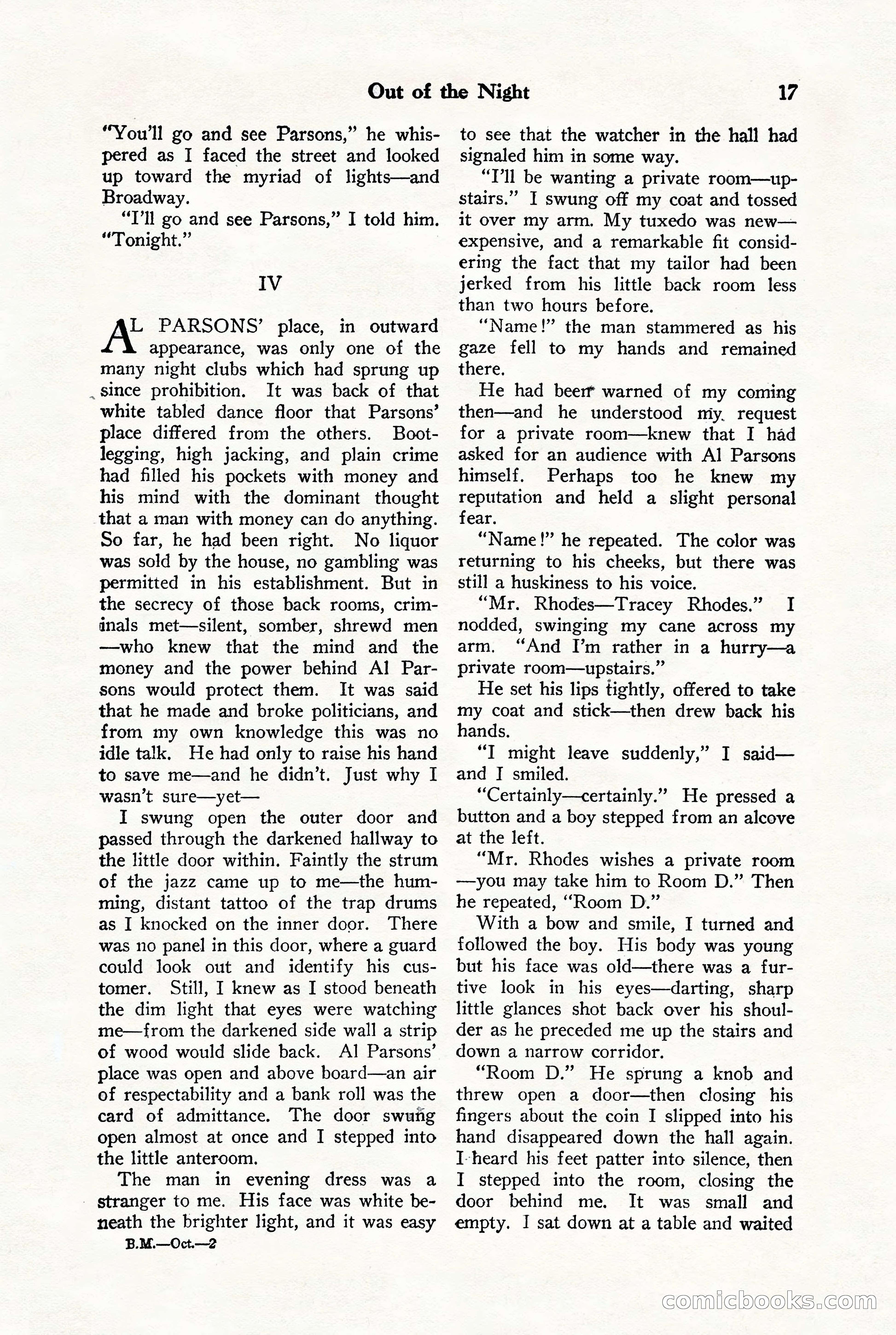 Black Mask, Vol. 9, No. 8 — page 19 of 156