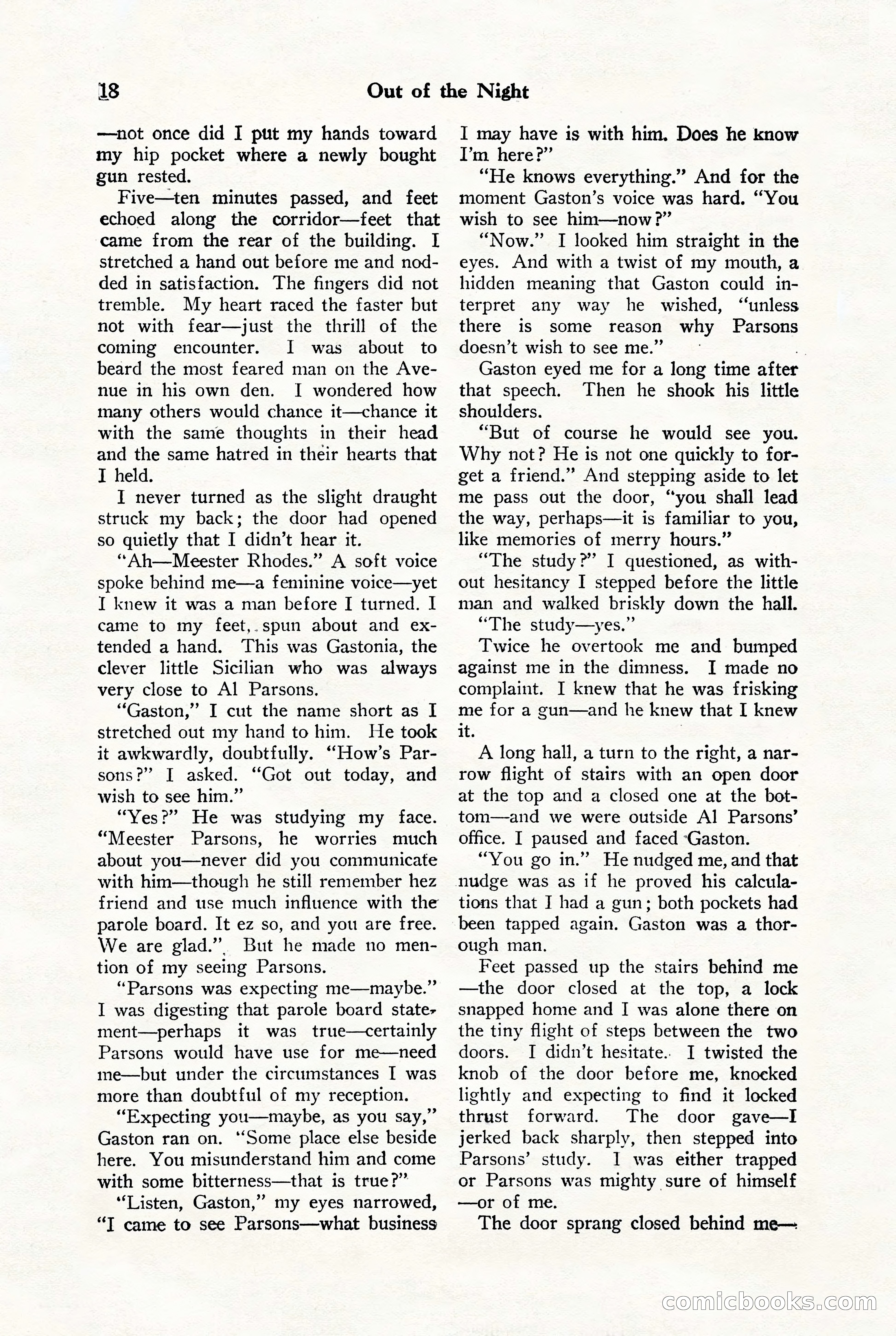 Black Mask, Vol. 9, No. 8 — page 20 of 156