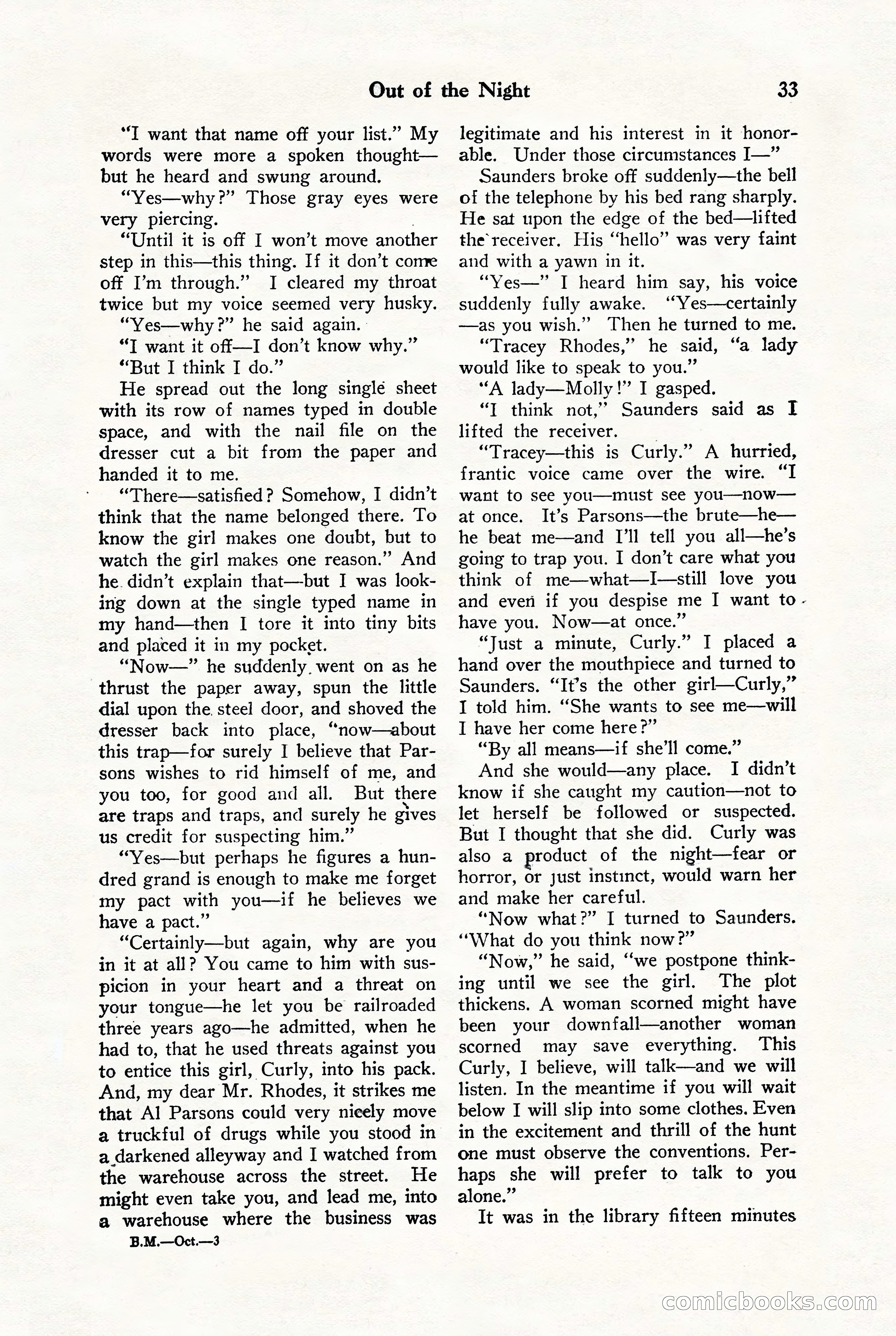 Black Mask, Vol. 9, No. 8 — page 35 of 156