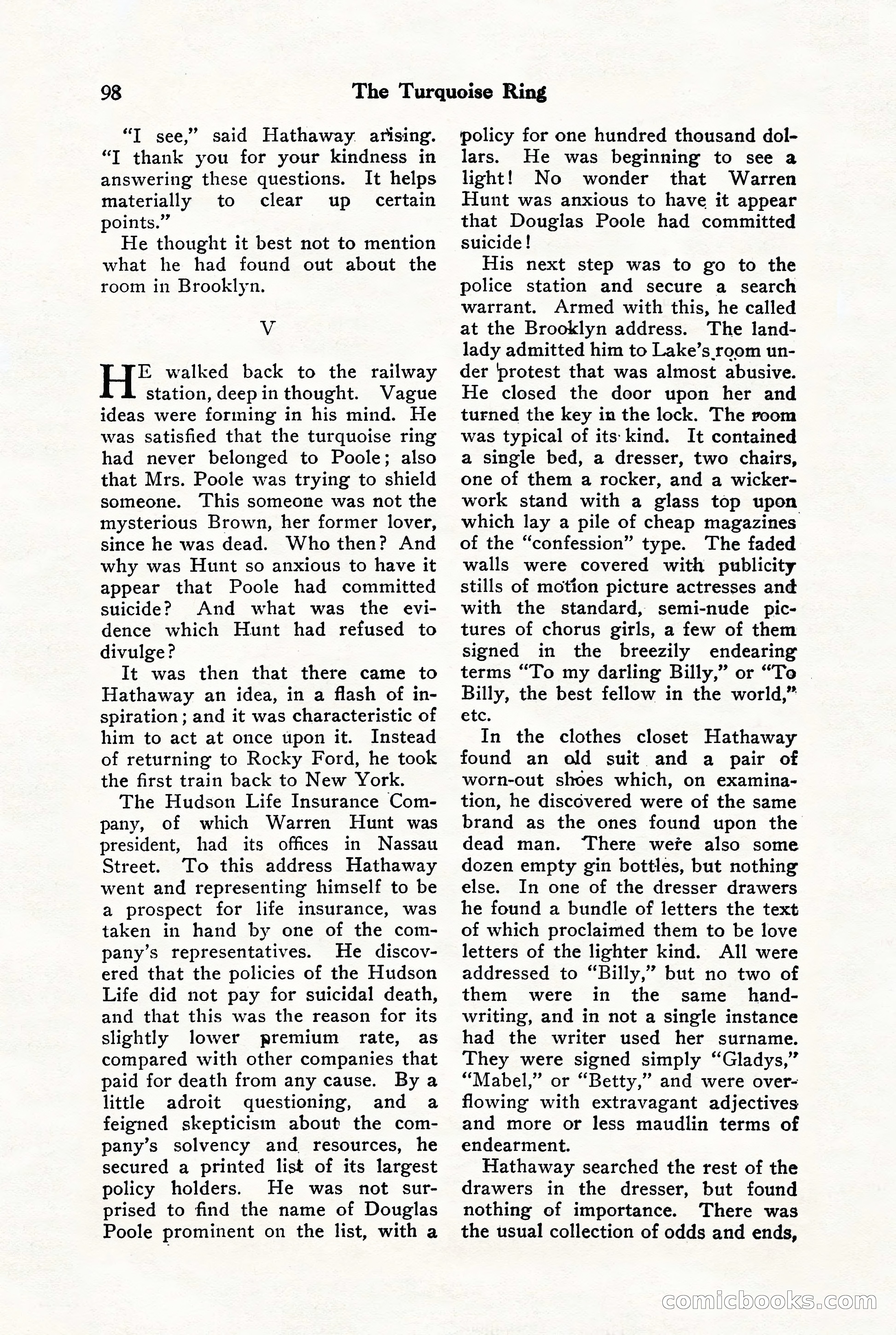 Black Mask, Vol. 9, No. 8 — page 100 of 156