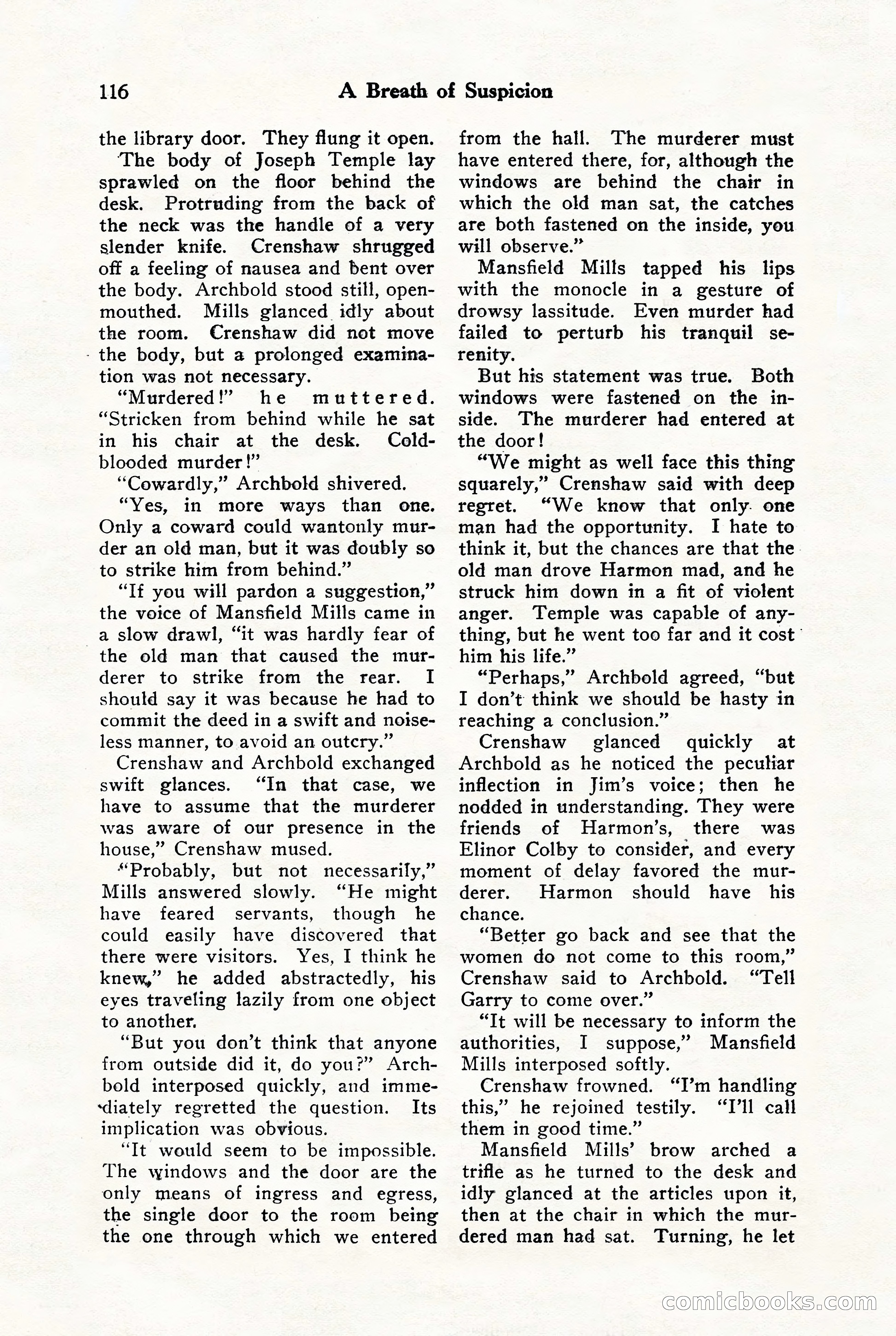 Black Mask, Vol. 9, No. 8 — page 118 of 156