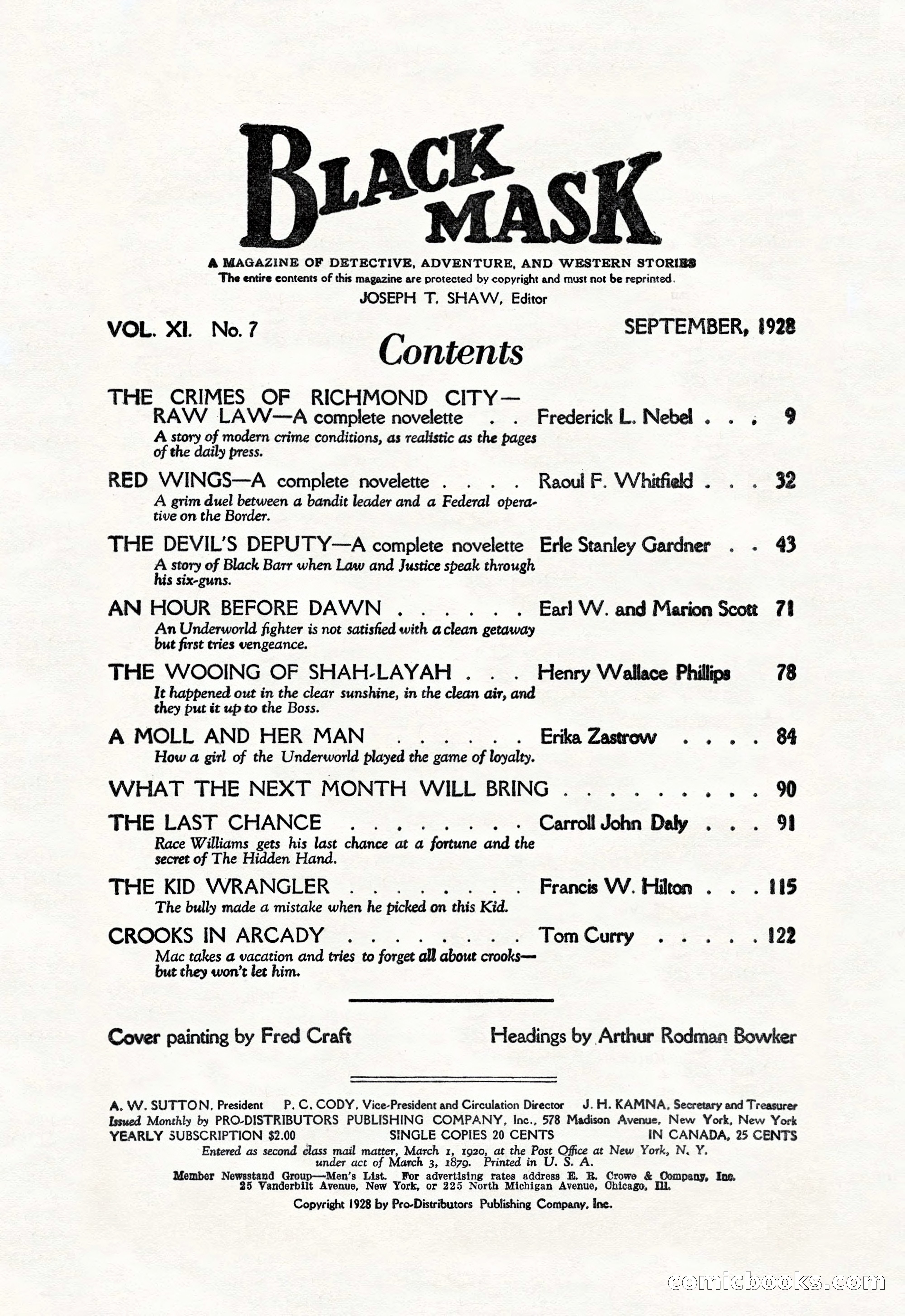 Black Mask, Vol. 11 No. 7 — page 4 of 148