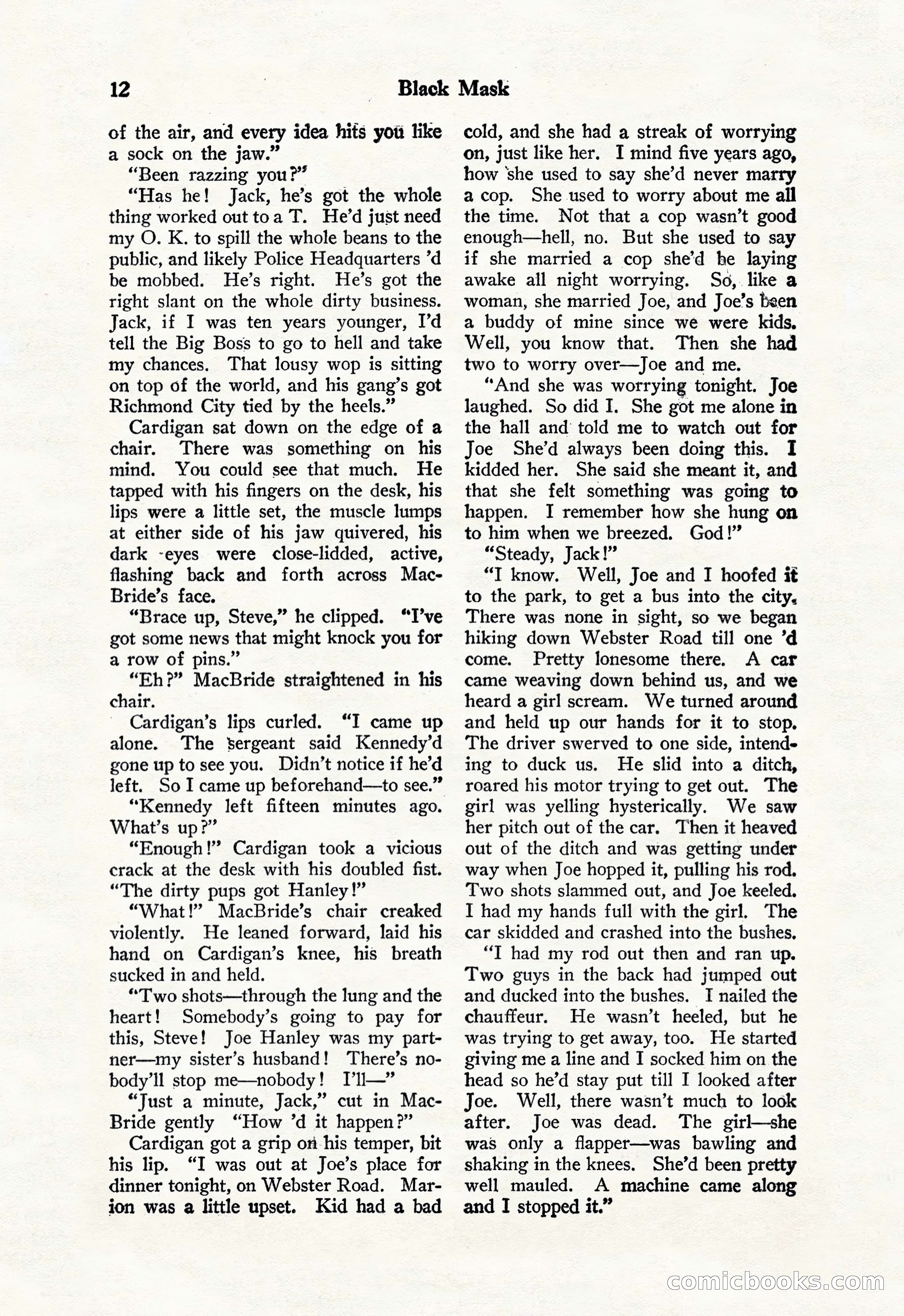 Black Mask, Vol. 11 No. 7 — page 14 of 148