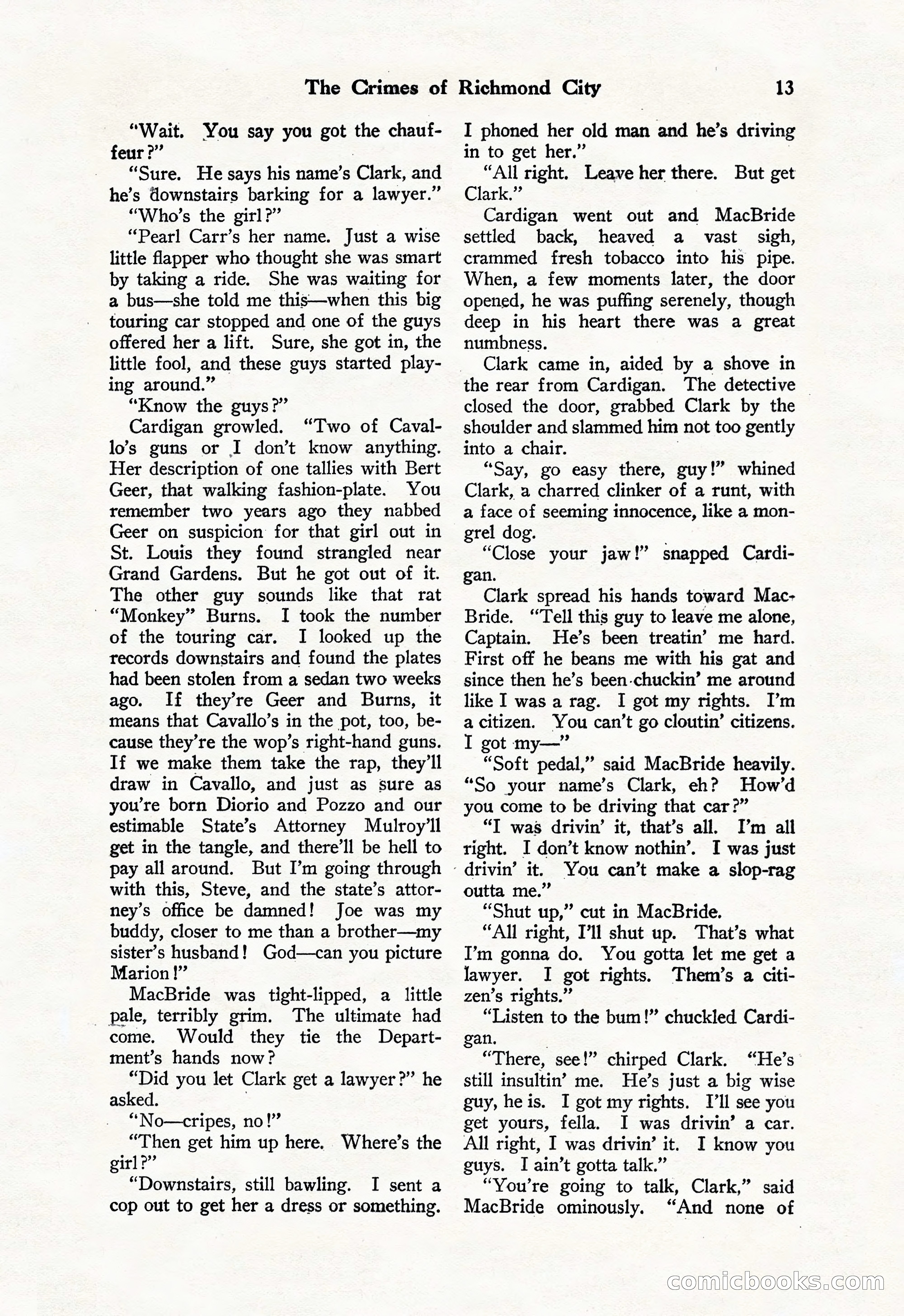 Black Mask, Vol. 11 No. 7 — page 15 of 148