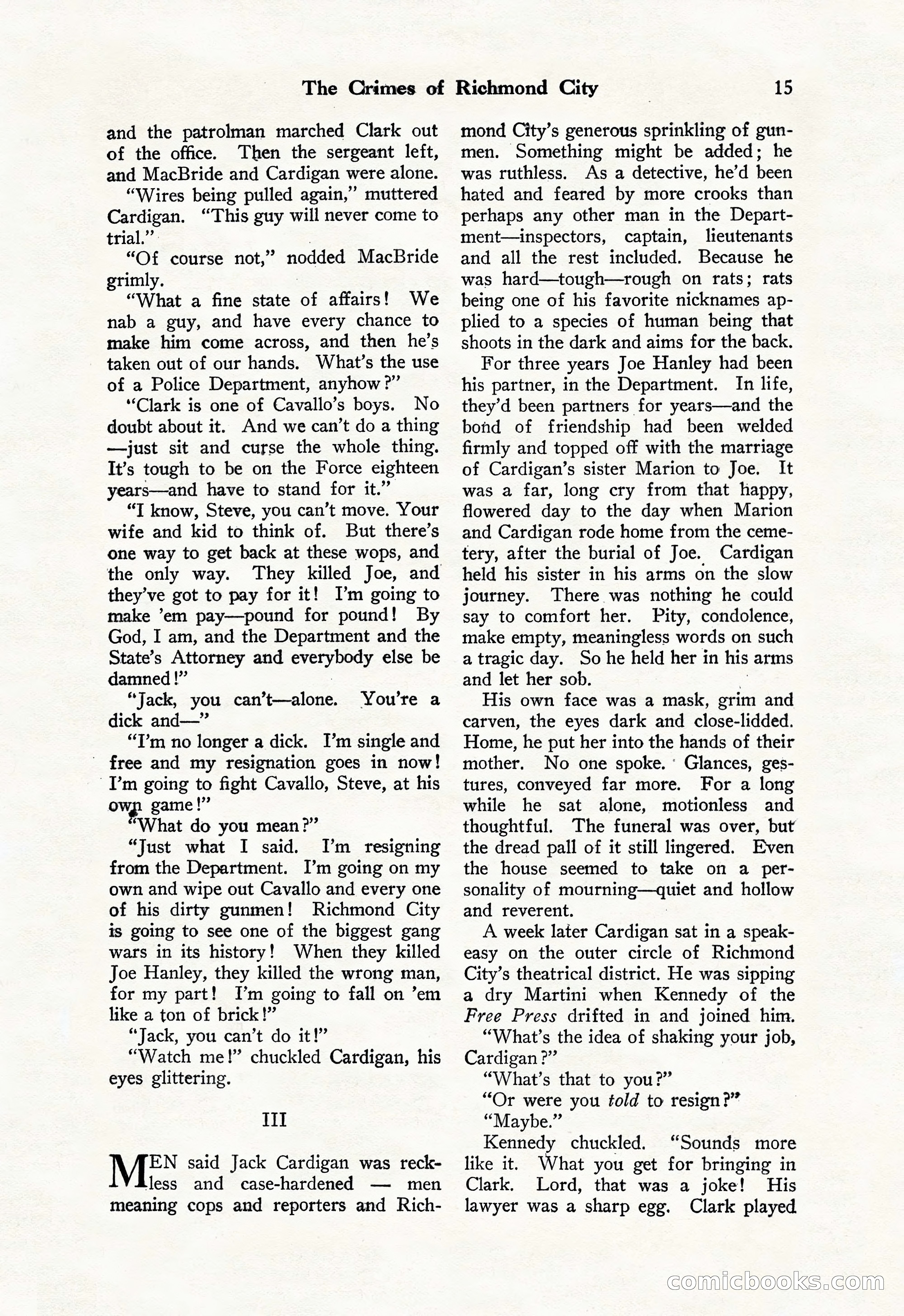 Black Mask, Vol. 11 No. 7 — page 17 of 148