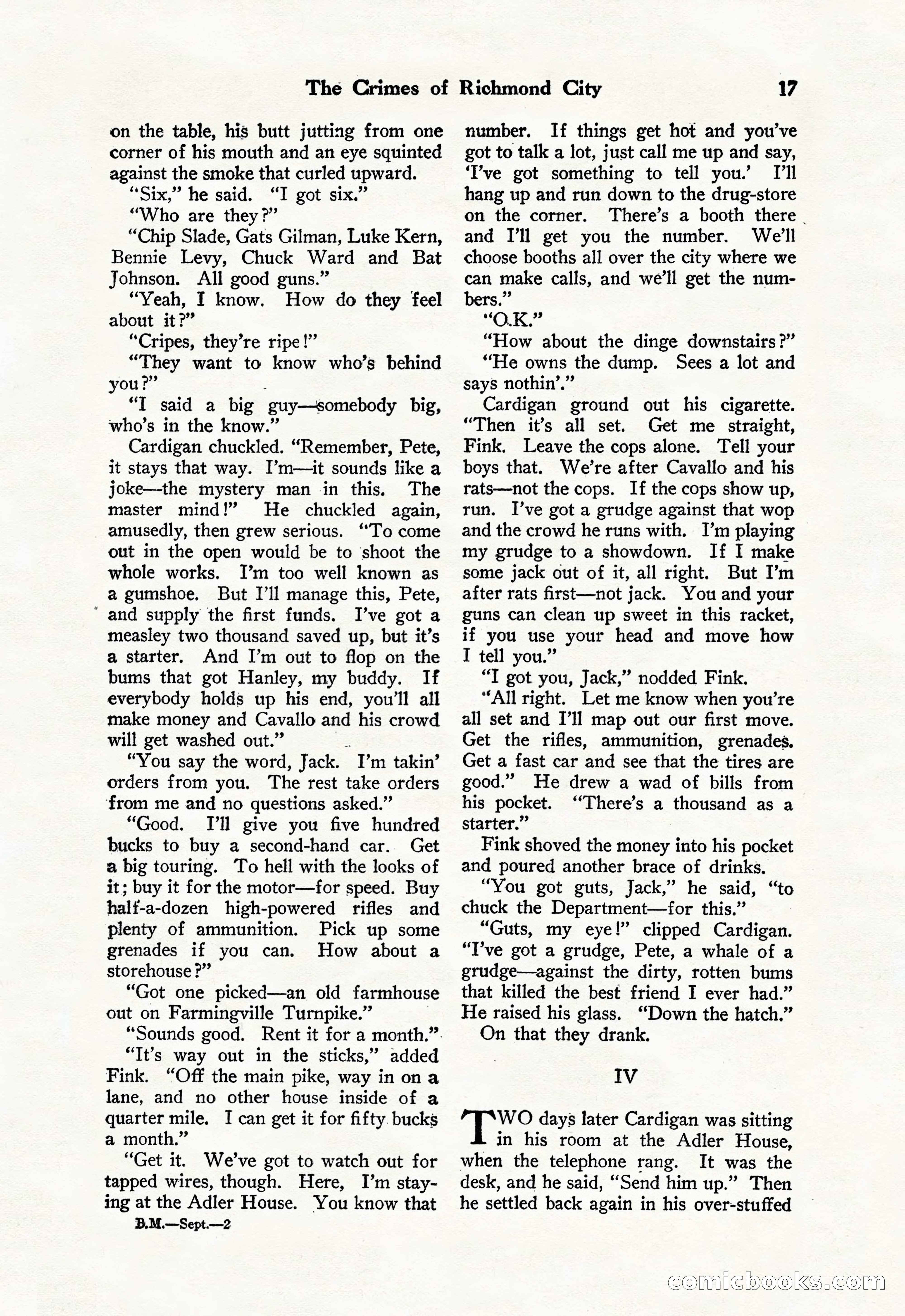 Black Mask, Vol. 11 No. 7 — page 19 of 148
