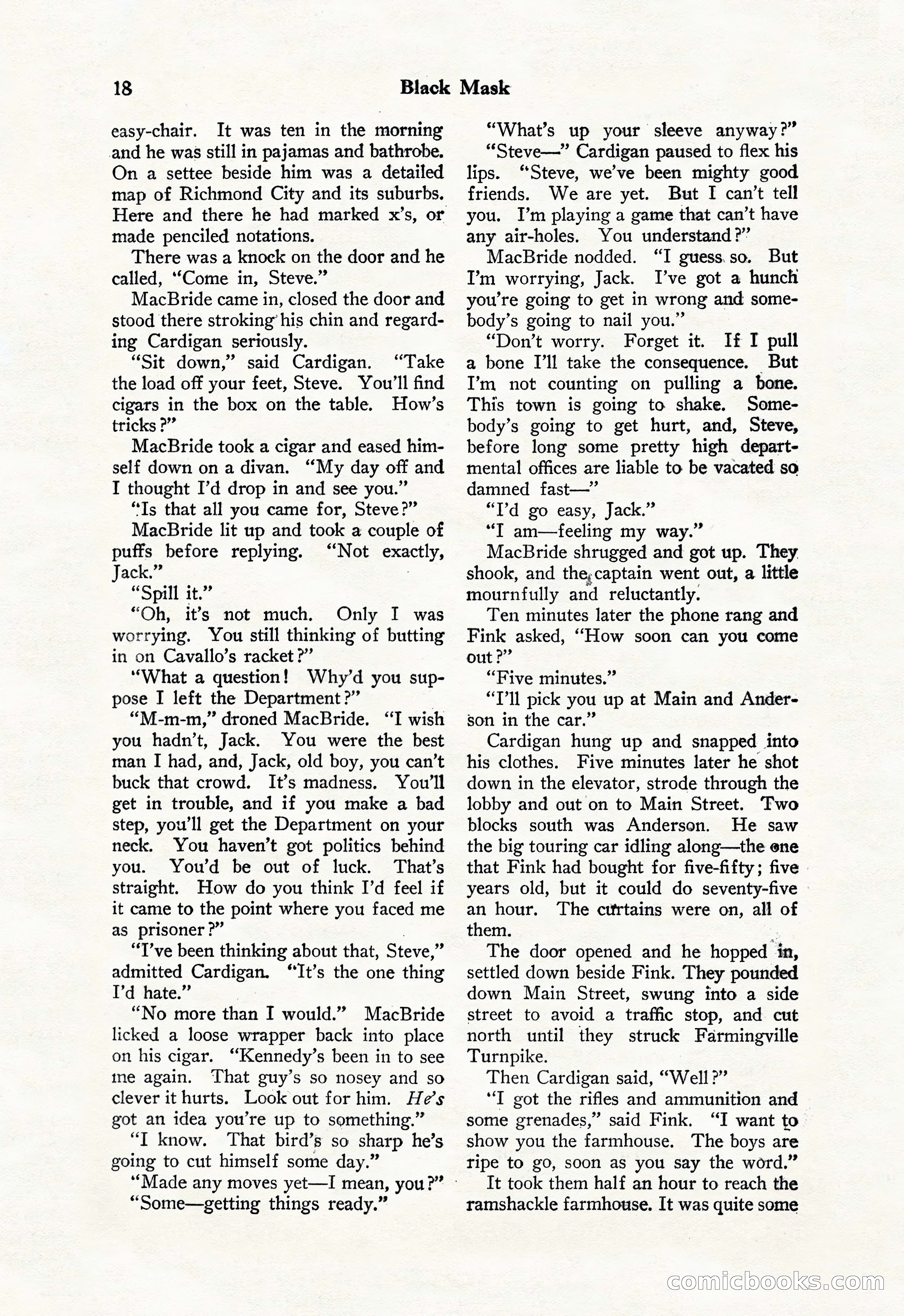 Black Mask, Vol. 11 No. 7 — page 20 of 148