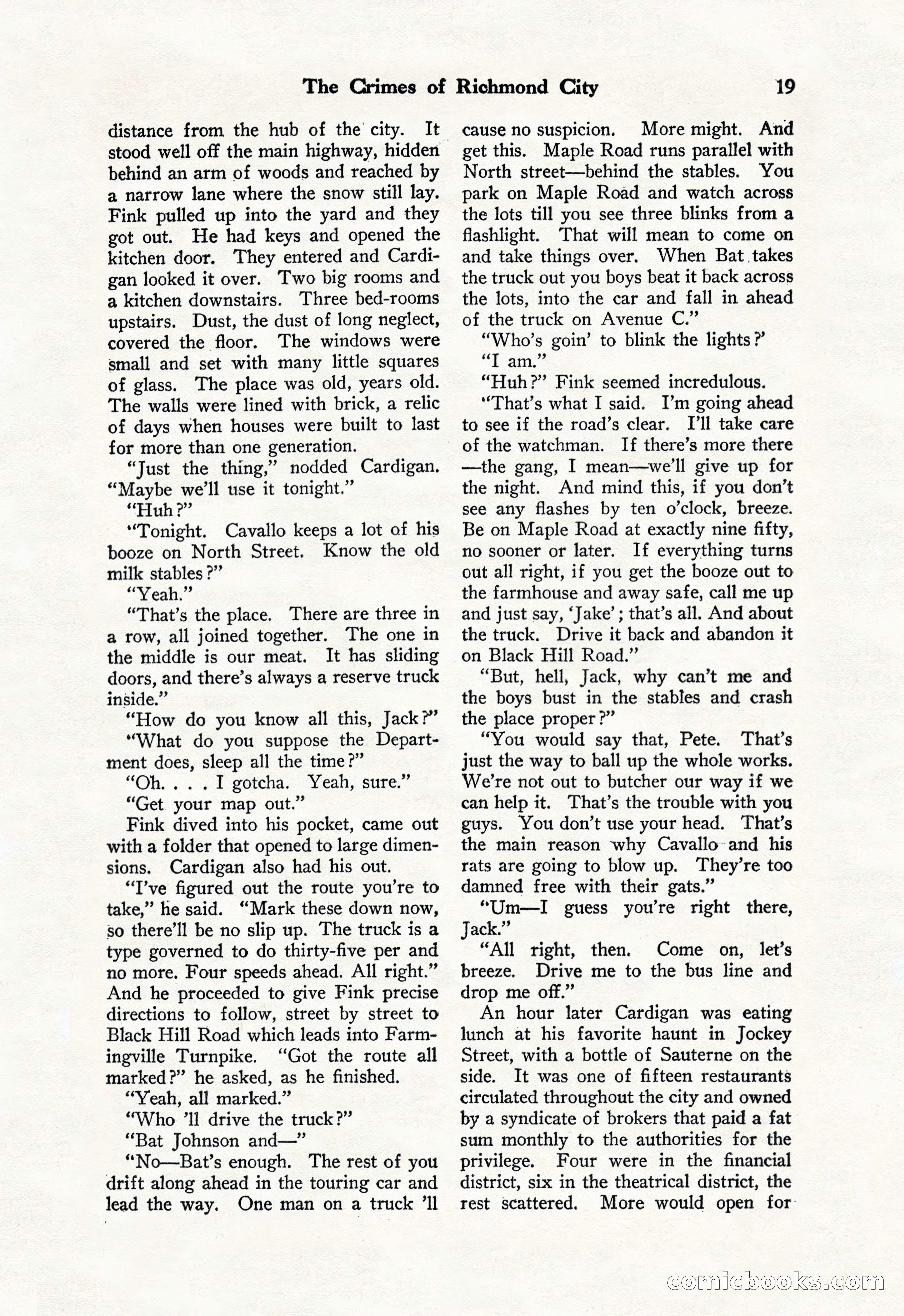 Black Mask, Vol. 11 No. 7 — page 21 of 148