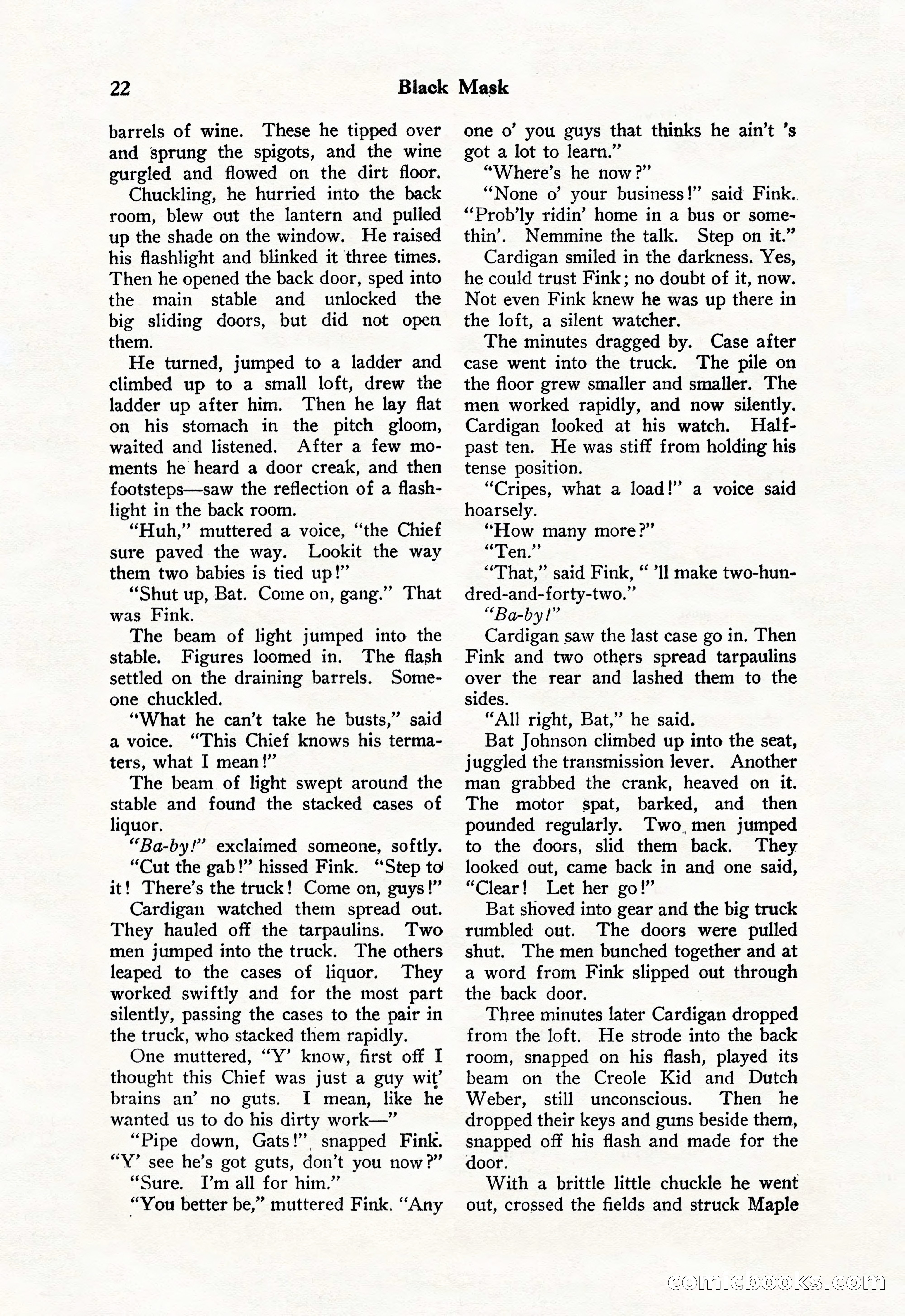 Black Mask, Vol. 11 No. 7 — page 24 of 148