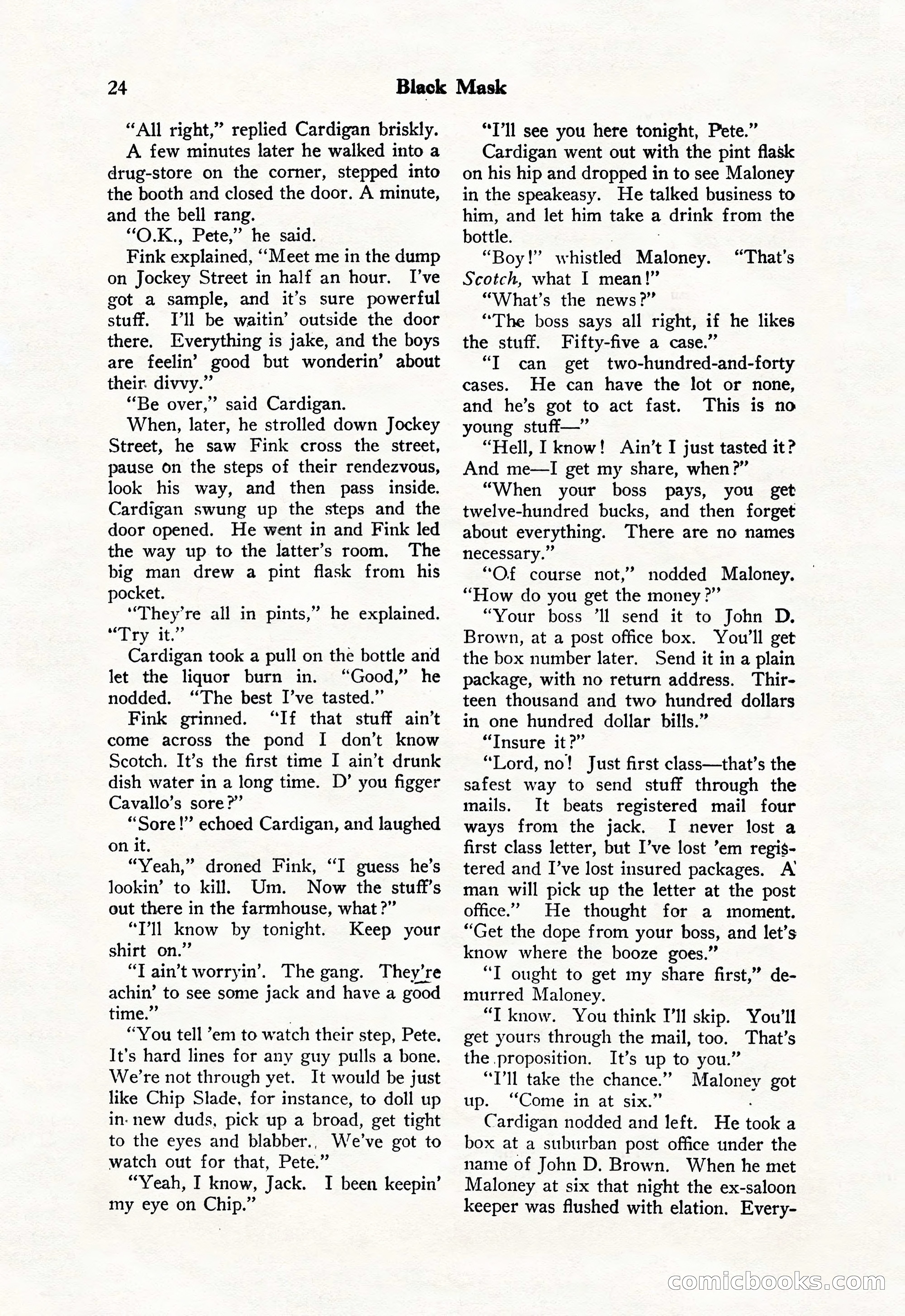 Black Mask, Vol. 11 No. 7 — page 26 of 148