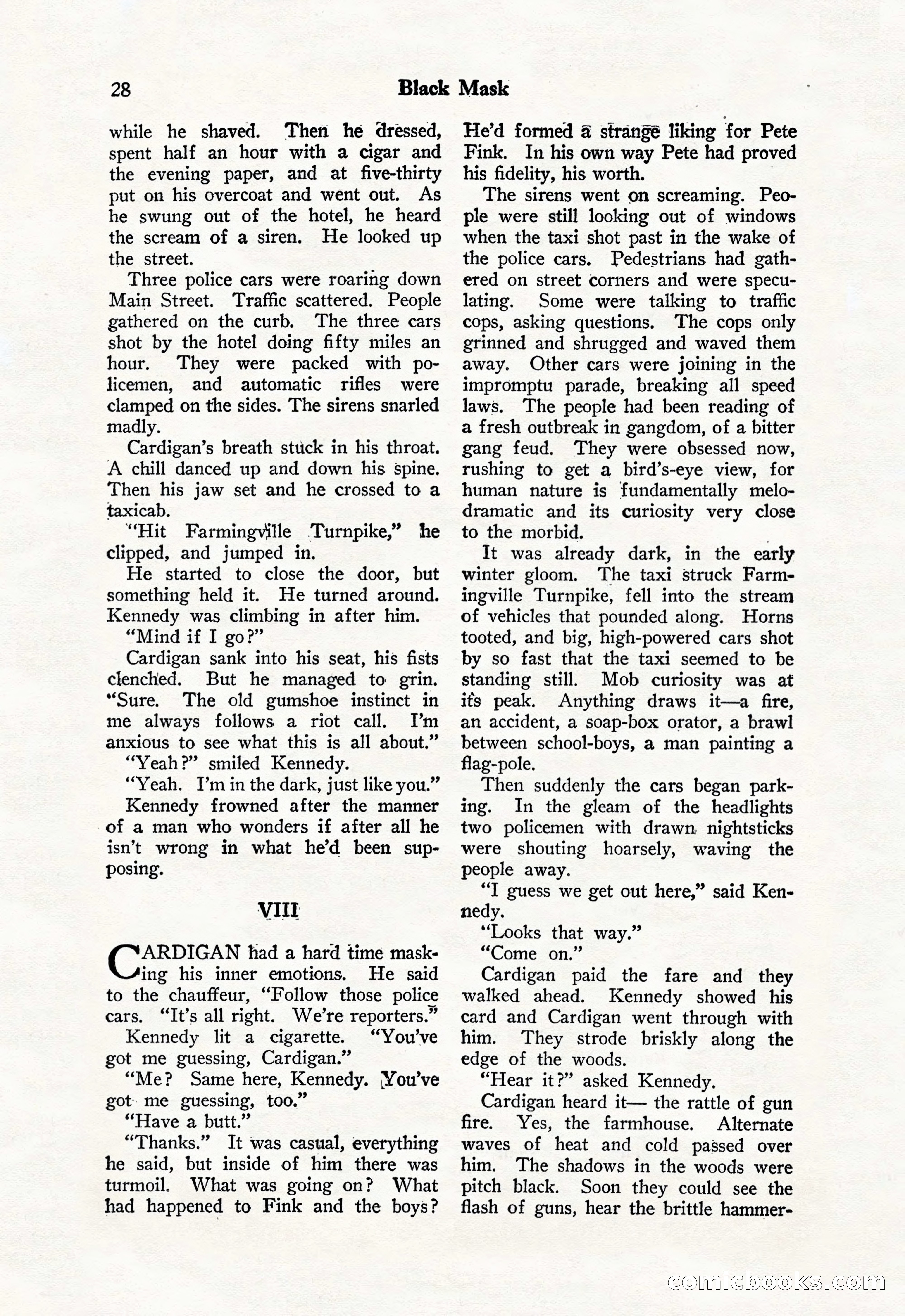 Black Mask, Vol. 11 No. 7 — page 30 of 148