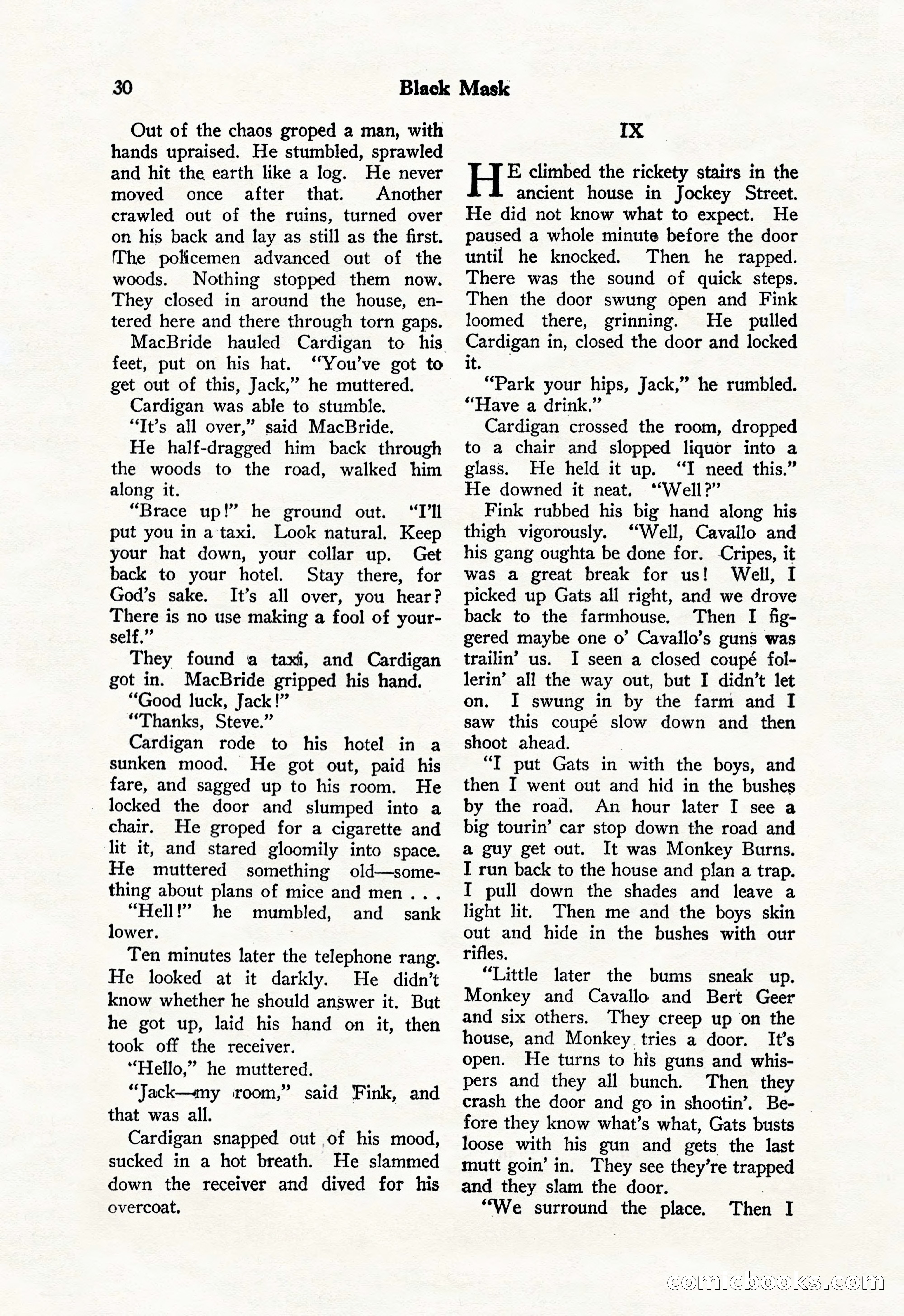 Black Mask, Vol. 11 No. 7 — page 32 of 148
