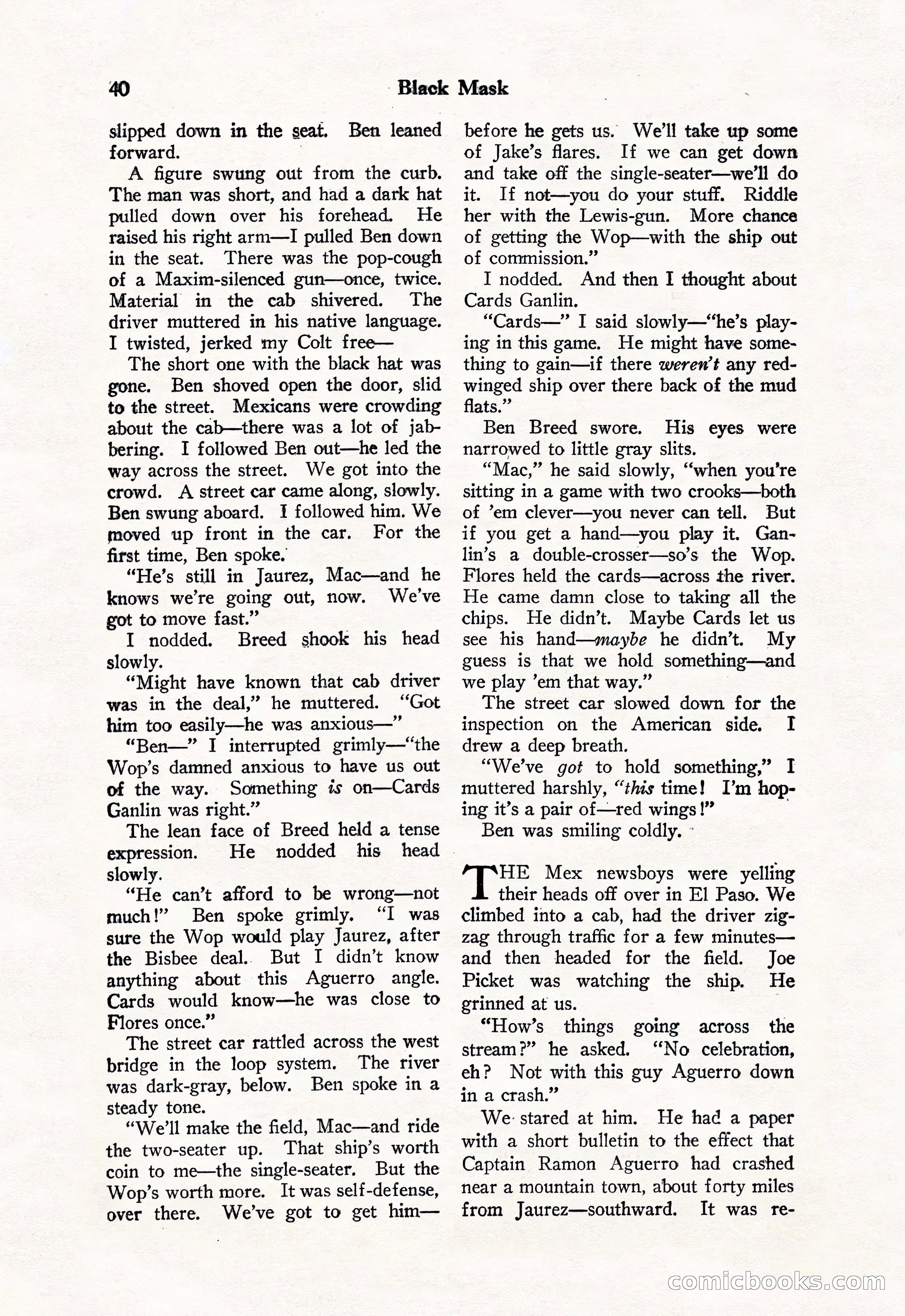 Black Mask, Vol. 11 No. 7 — page 42 of 148