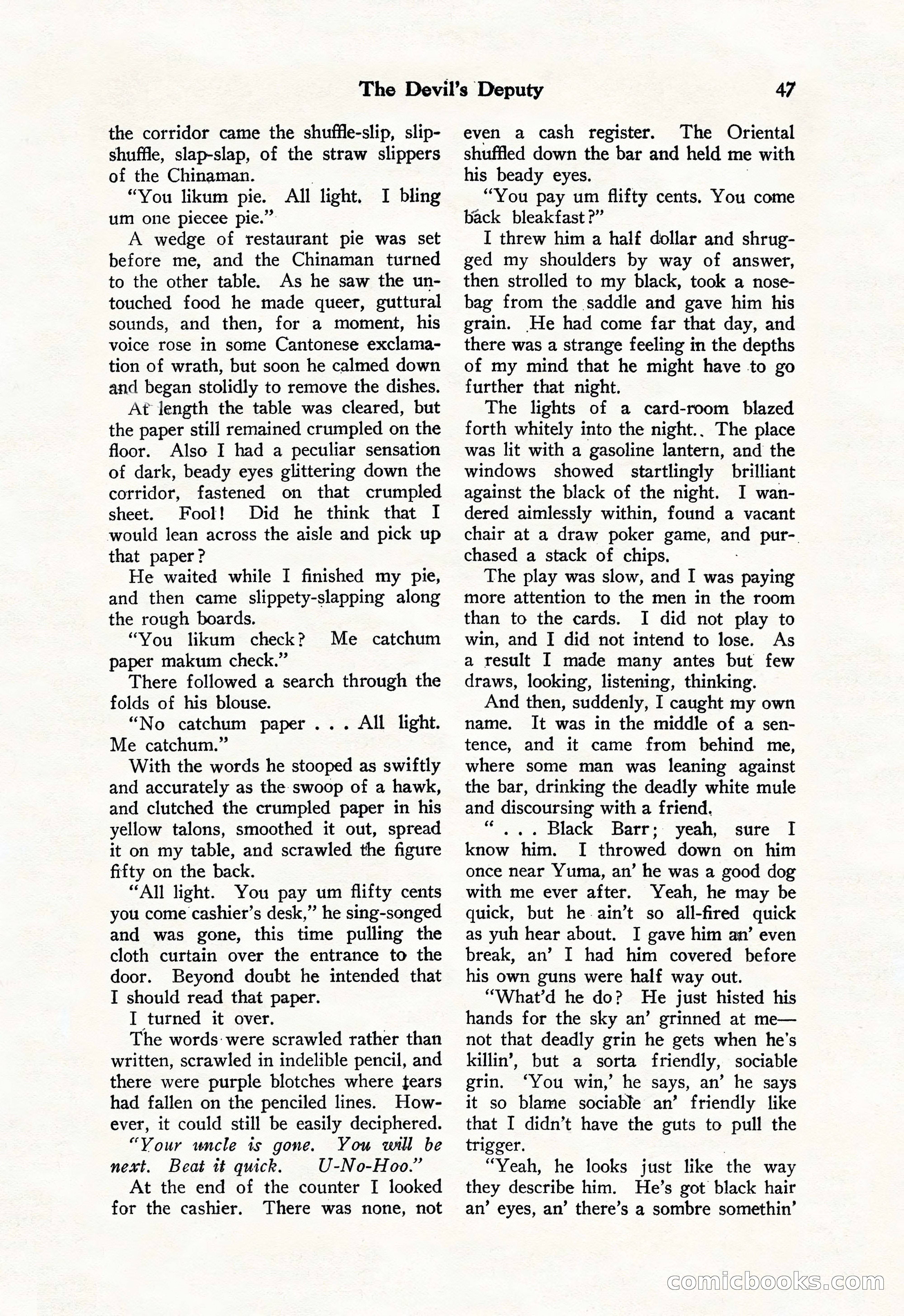 Black Mask, Vol. 11 No. 7 — page 49 of 148