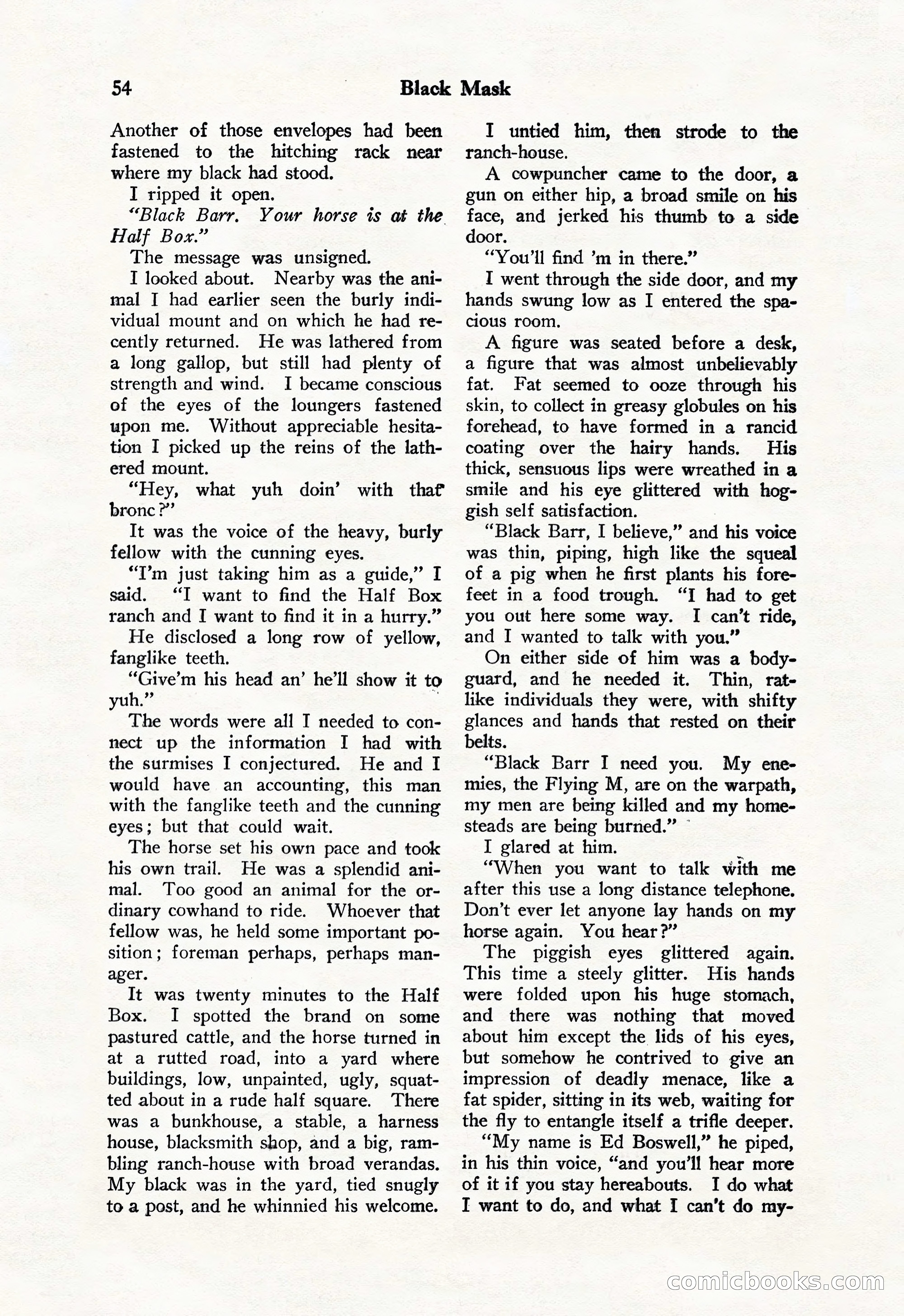 Black Mask, Vol. 11 No. 7 — page 56 of 148