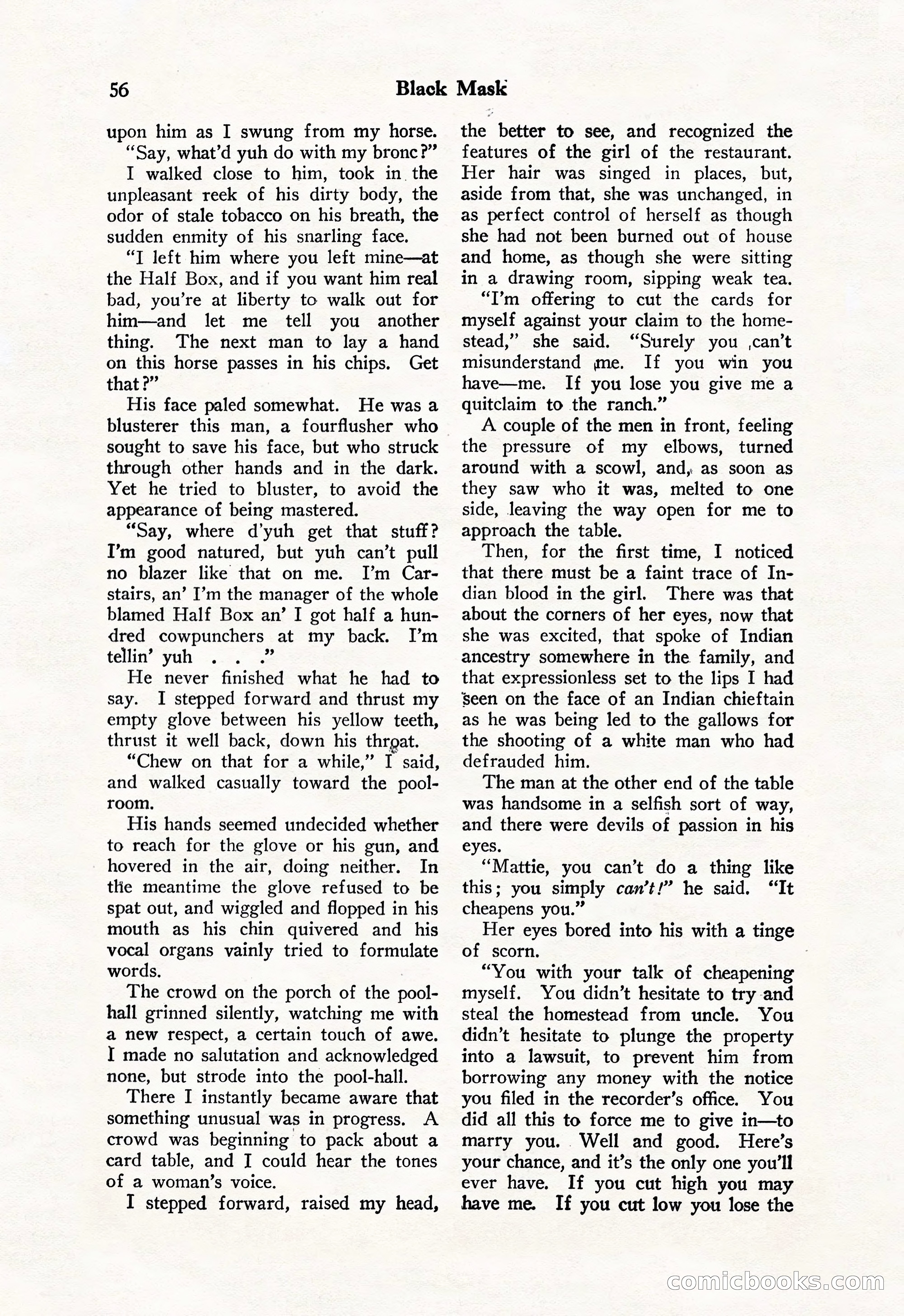 Black Mask, Vol. 11 No. 7 — page 58 of 148