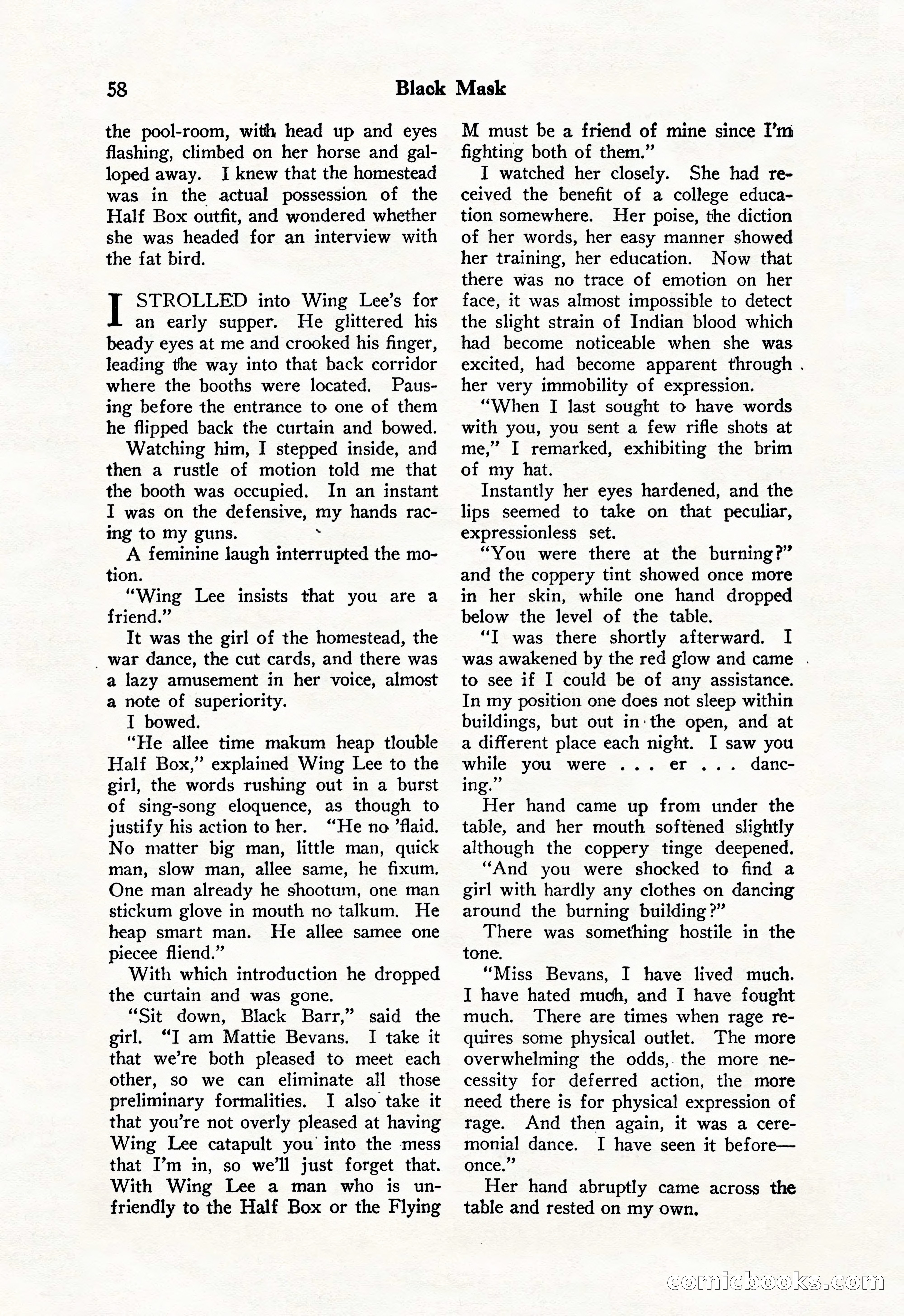 Black Mask, Vol. 11 No. 7 — page 60 of 148