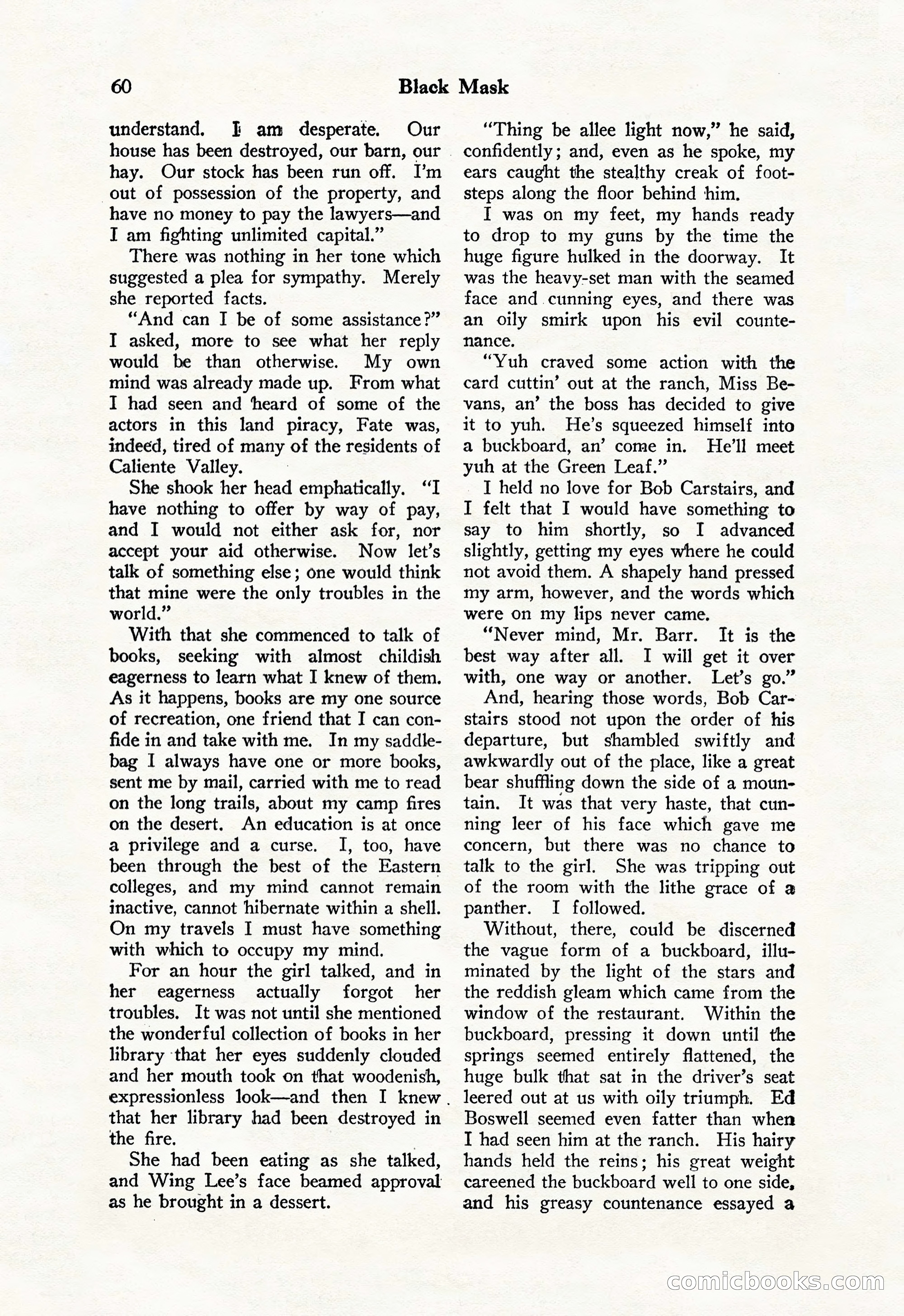 Black Mask, Vol. 11 No. 7 — page 62 of 148