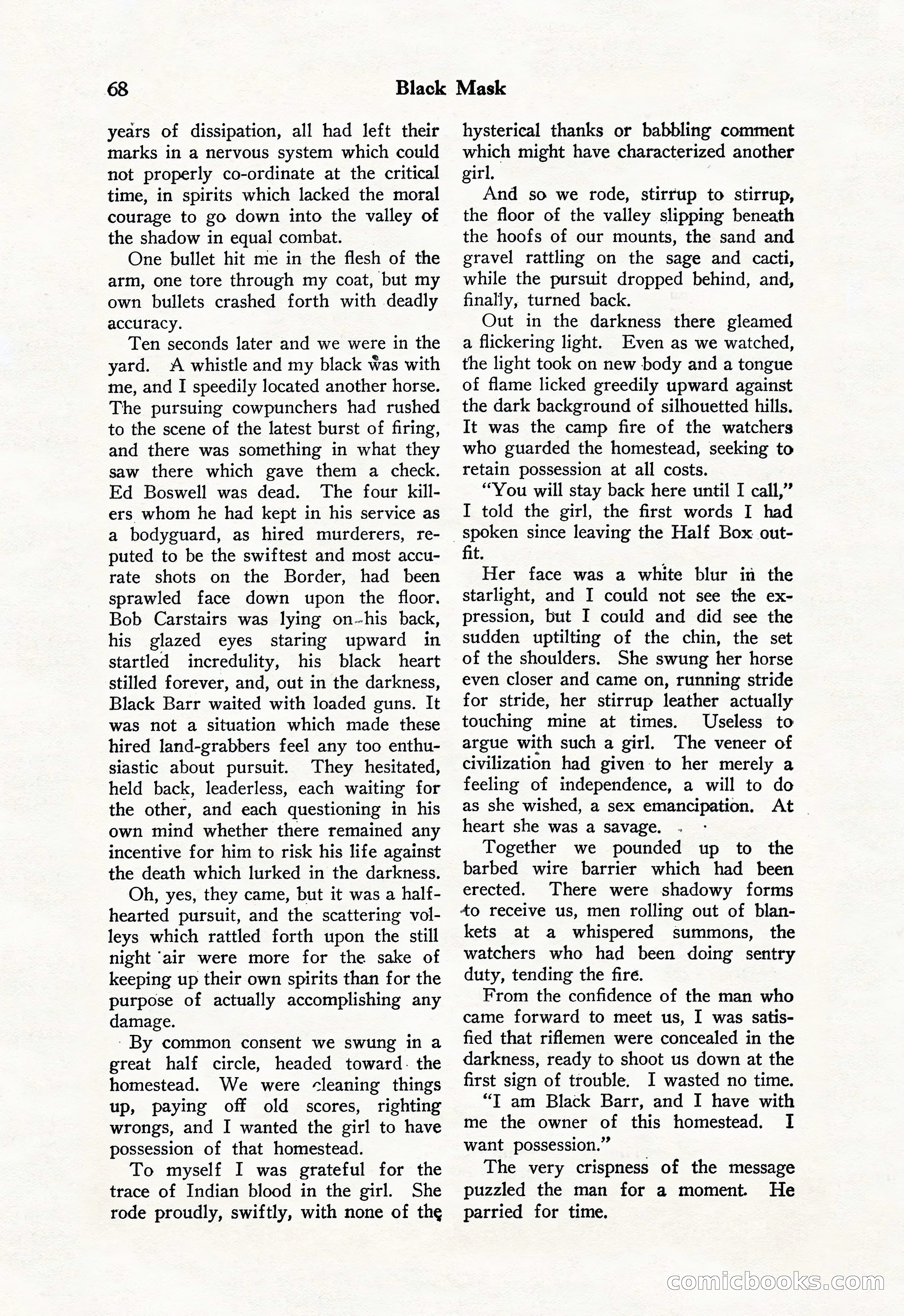 Black Mask, Vol. 11 No. 7 — page 70 of 148