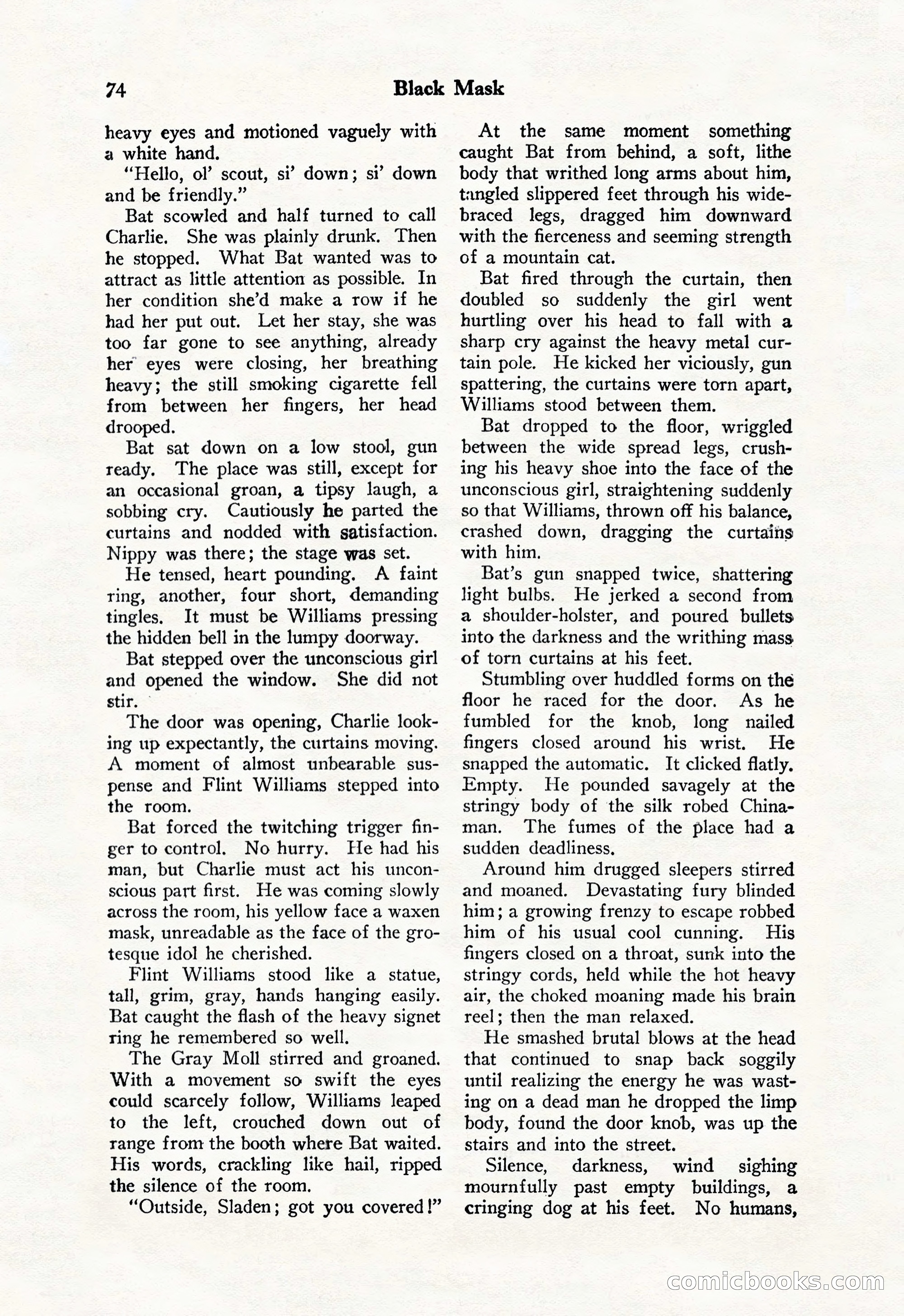 Black Mask, Vol. 11 No. 7 — page 76 of 148