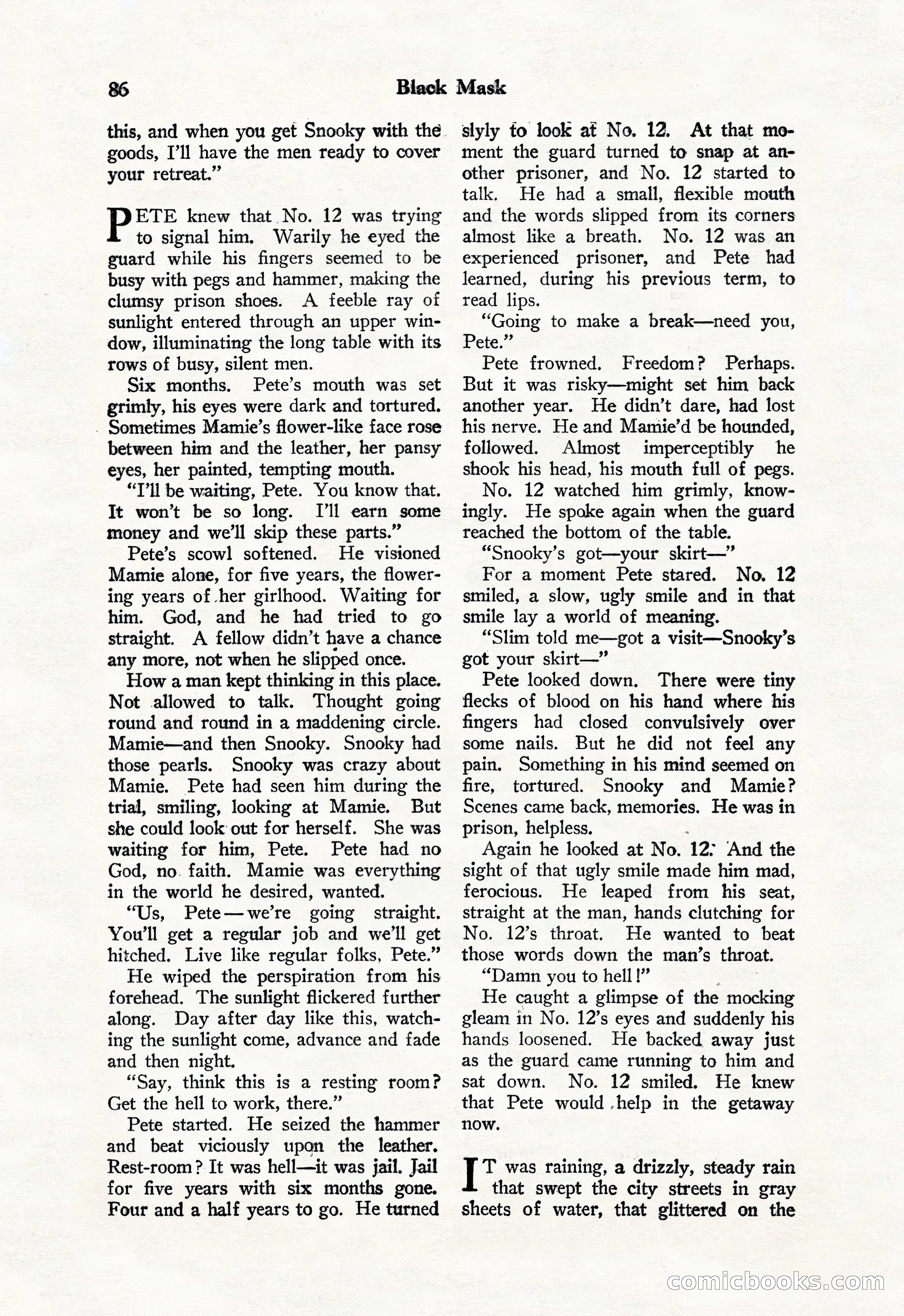 Black Mask, Vol. 11 No. 7 — page 88 of 148