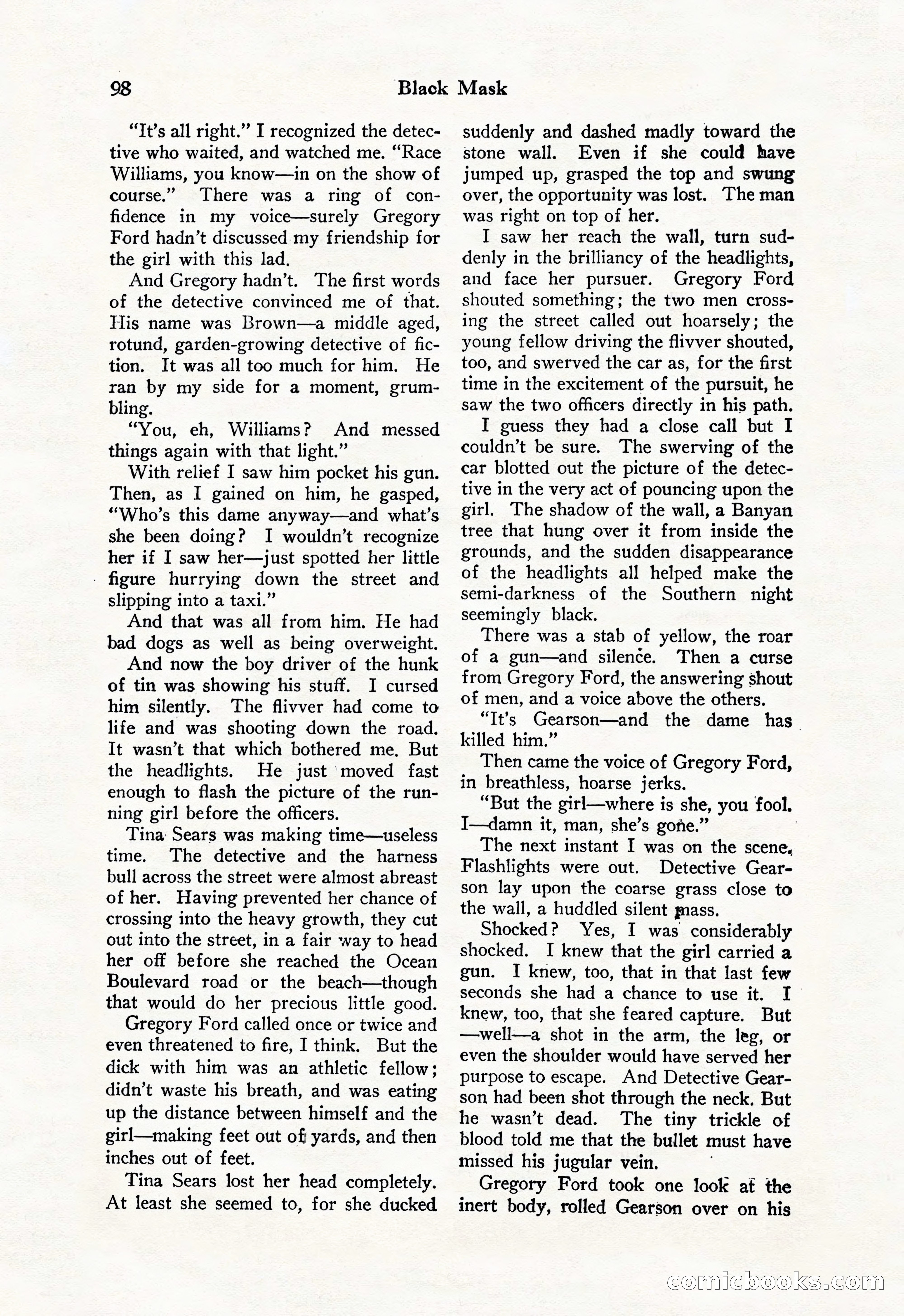 Black Mask, Vol. 11 No. 7 — page 100 of 148