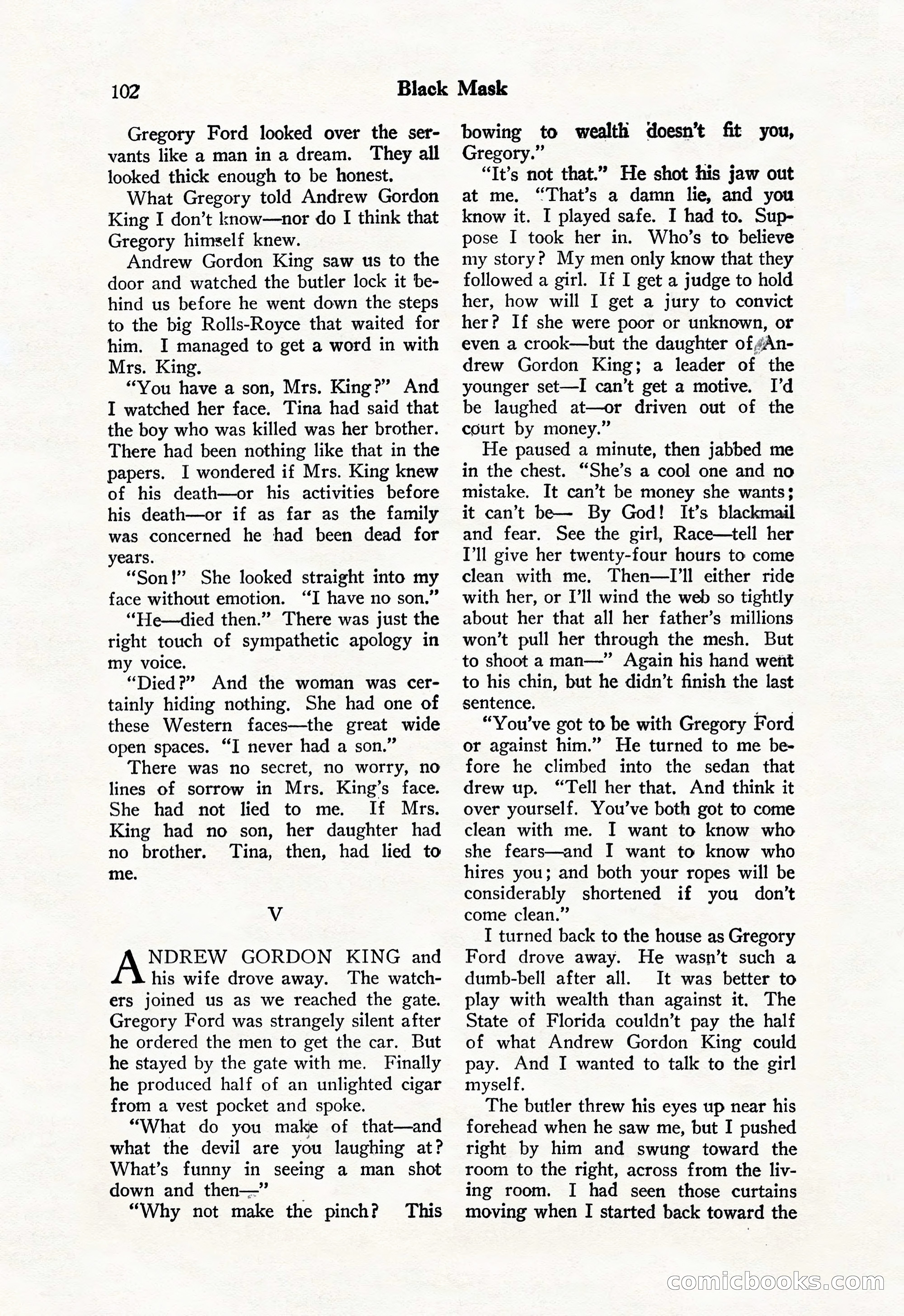 Black Mask, Vol. 11 No. 7 — page 104 of 148