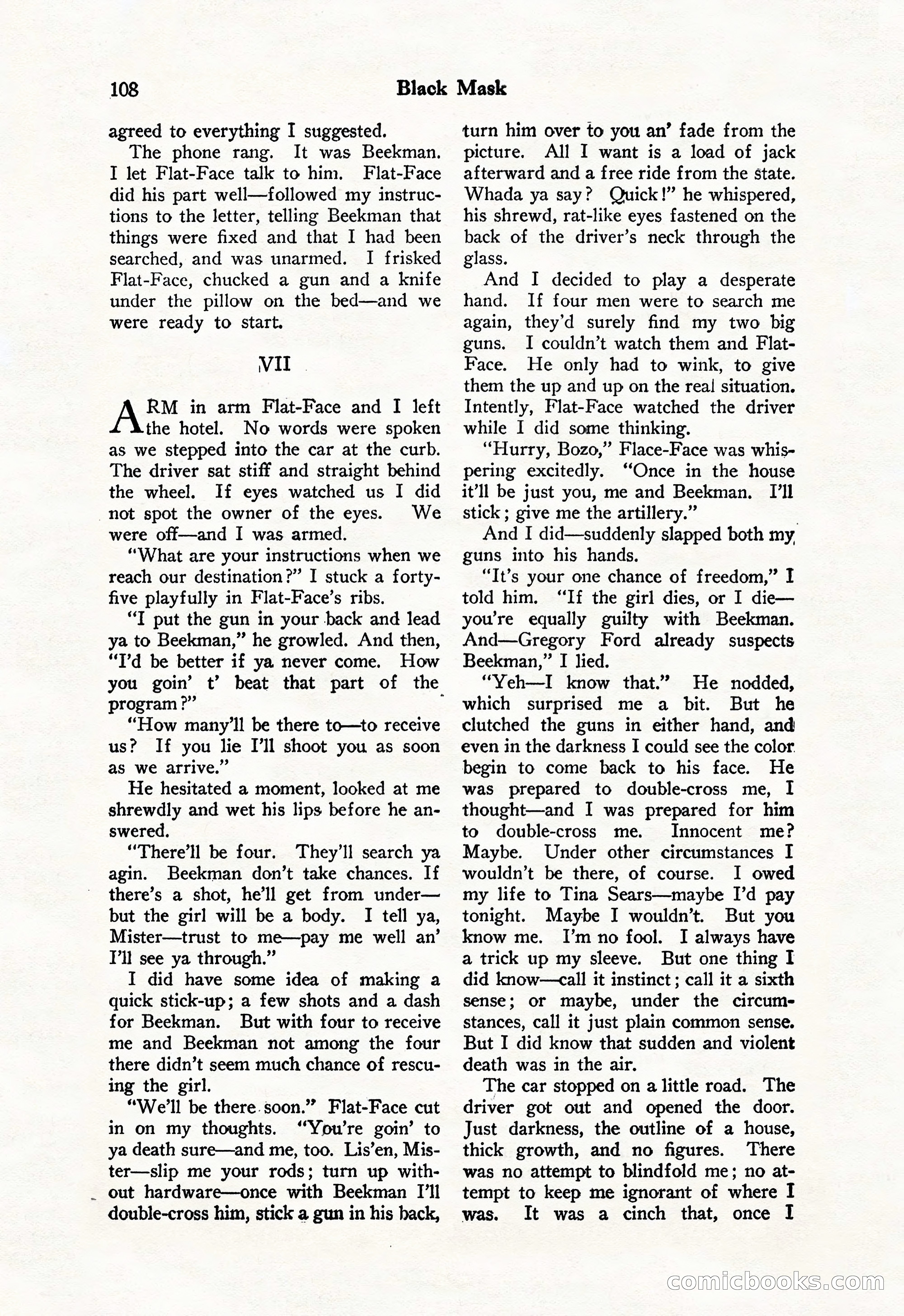 Black Mask, Vol. 11 No. 7 — page 110 of 148
