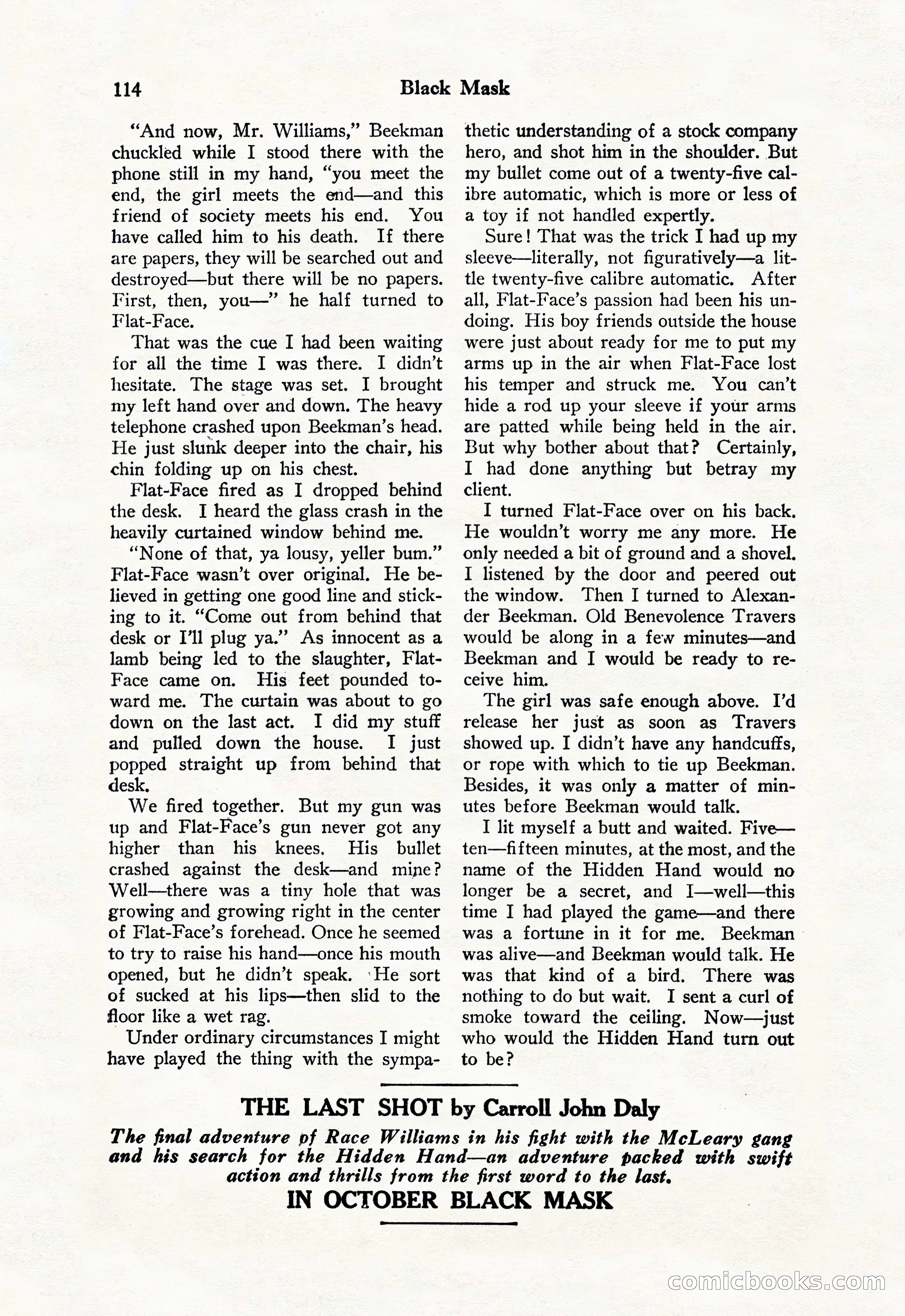 Black Mask, Vol. 11 No. 7 — page 116 of 148