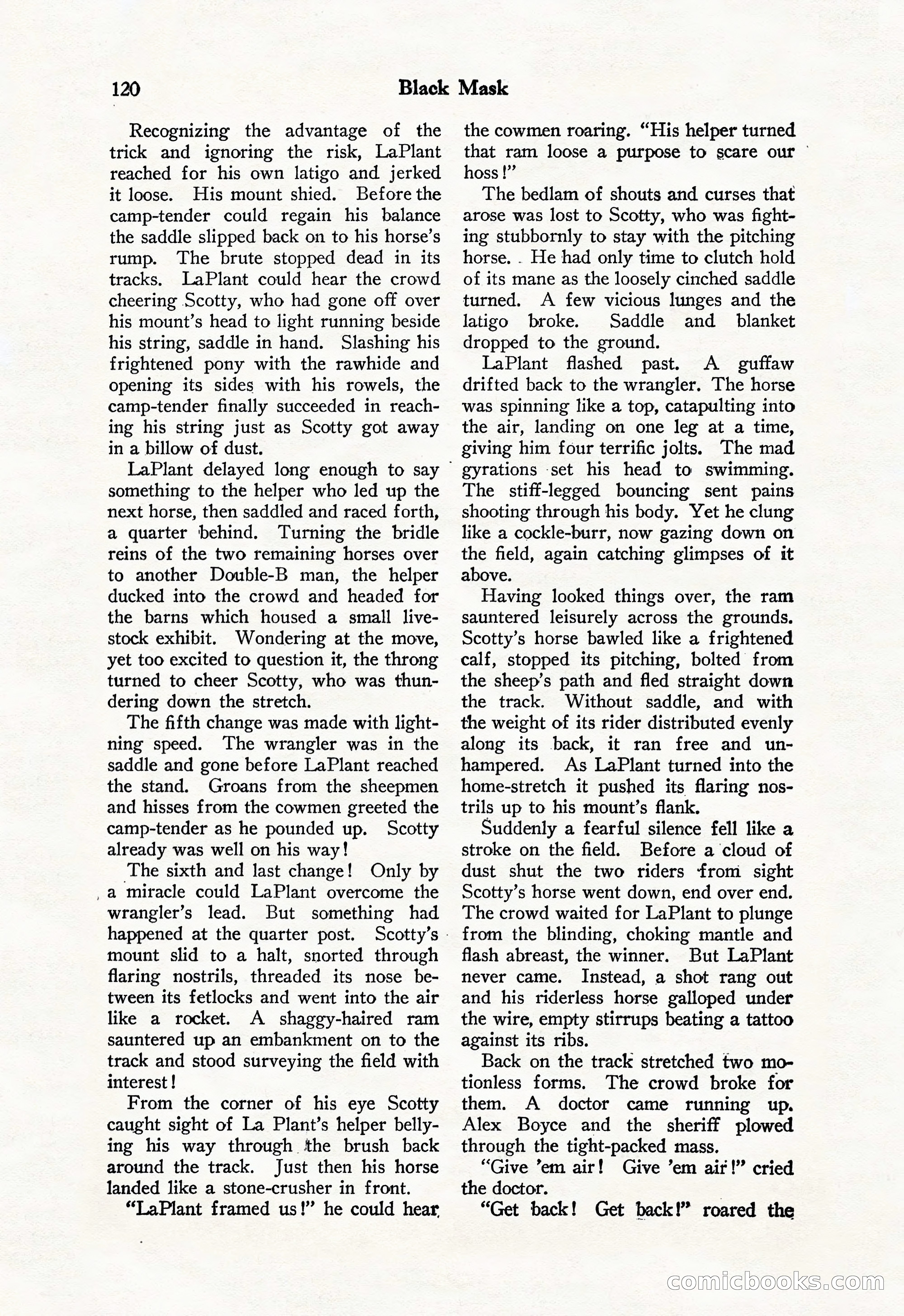 Black Mask, Vol. 11 No. 7 — page 122 of 148