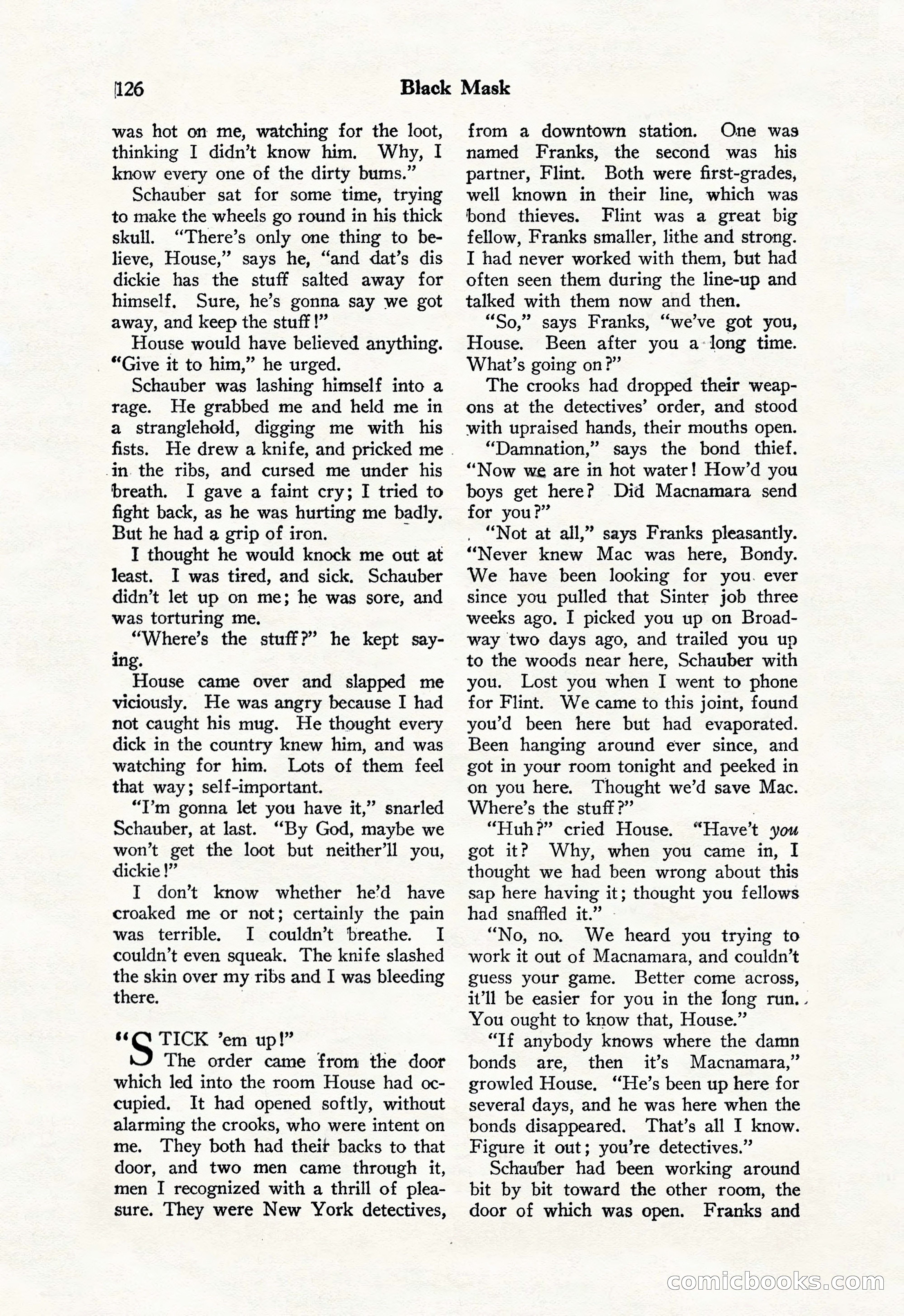 Black Mask, Vol. 11 No. 7 — page 128 of 148
