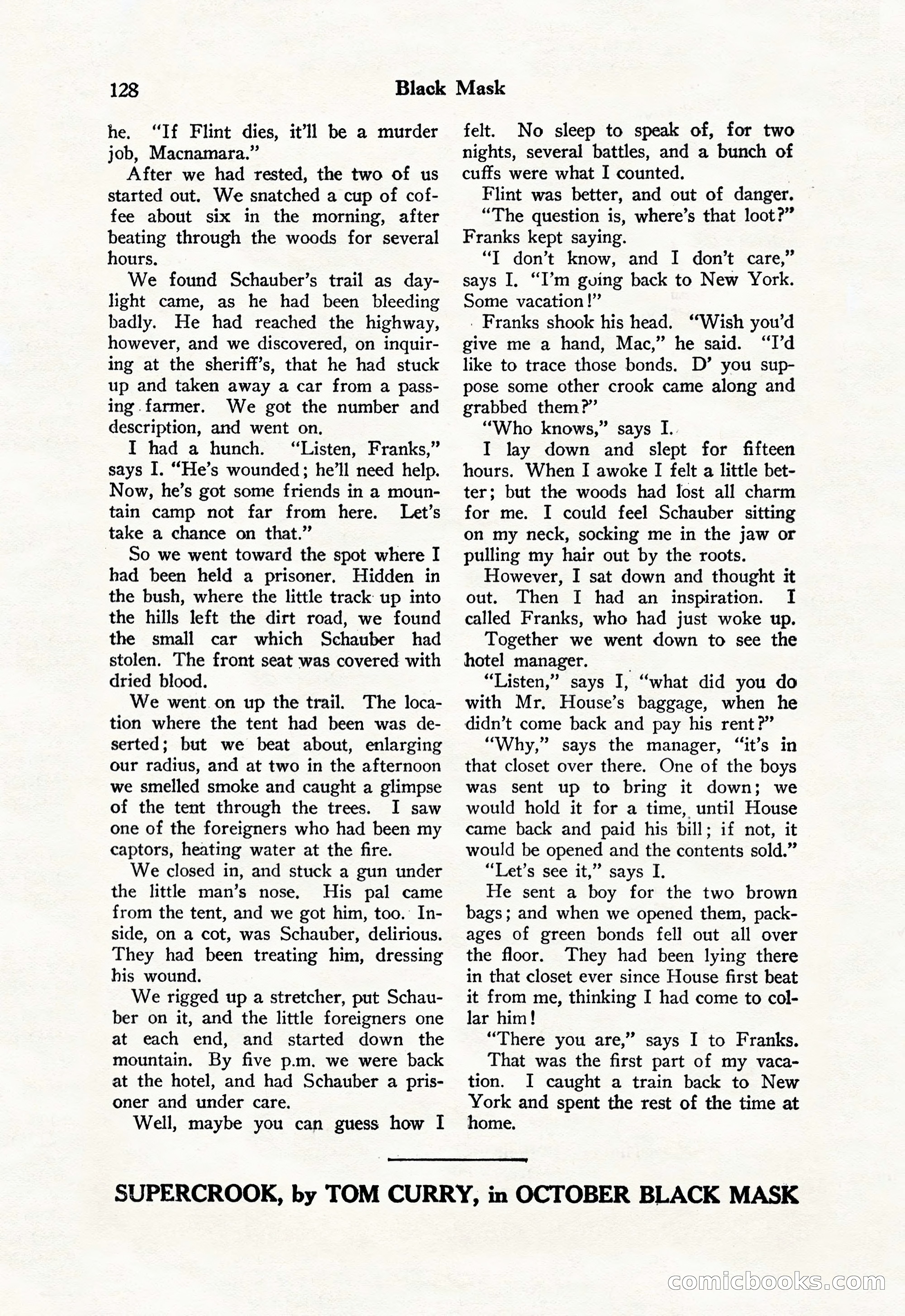 Black Mask, Vol. 11 No. 7 — page 130 of 148