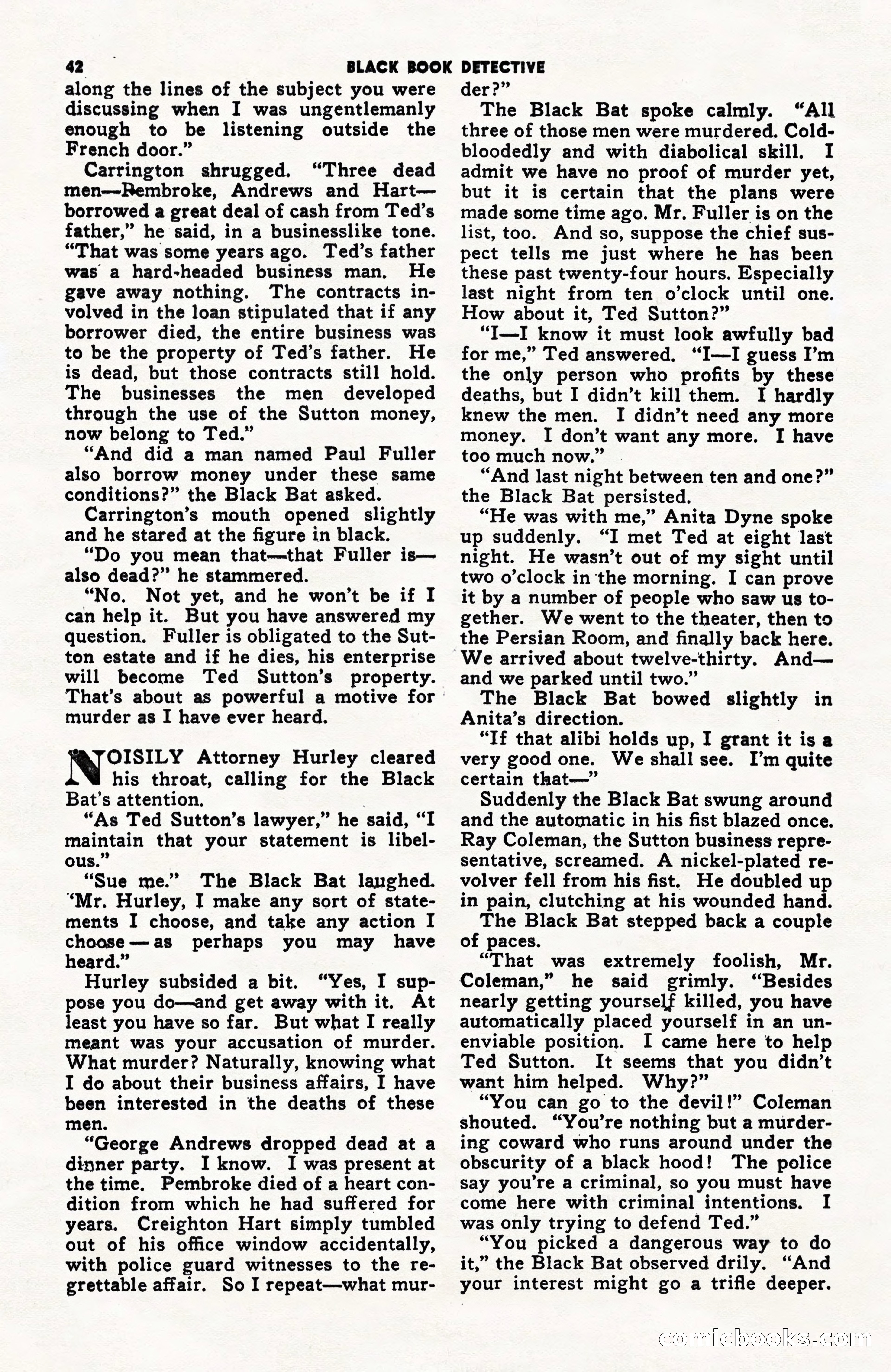 Black Book Detective, June 1947 — page 42 of 116
