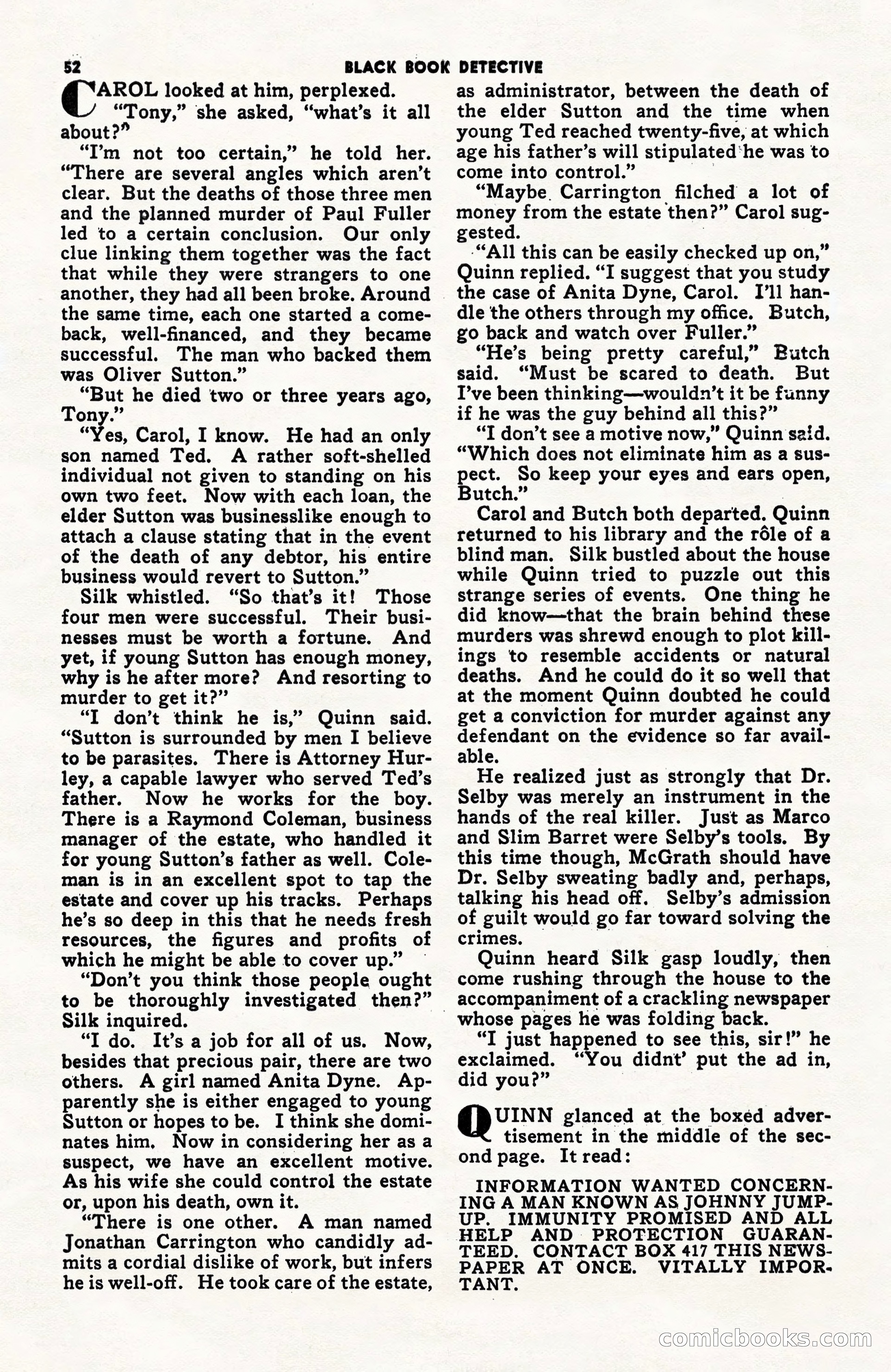 Black Book Detective, June 1947 — page 52 of 116
