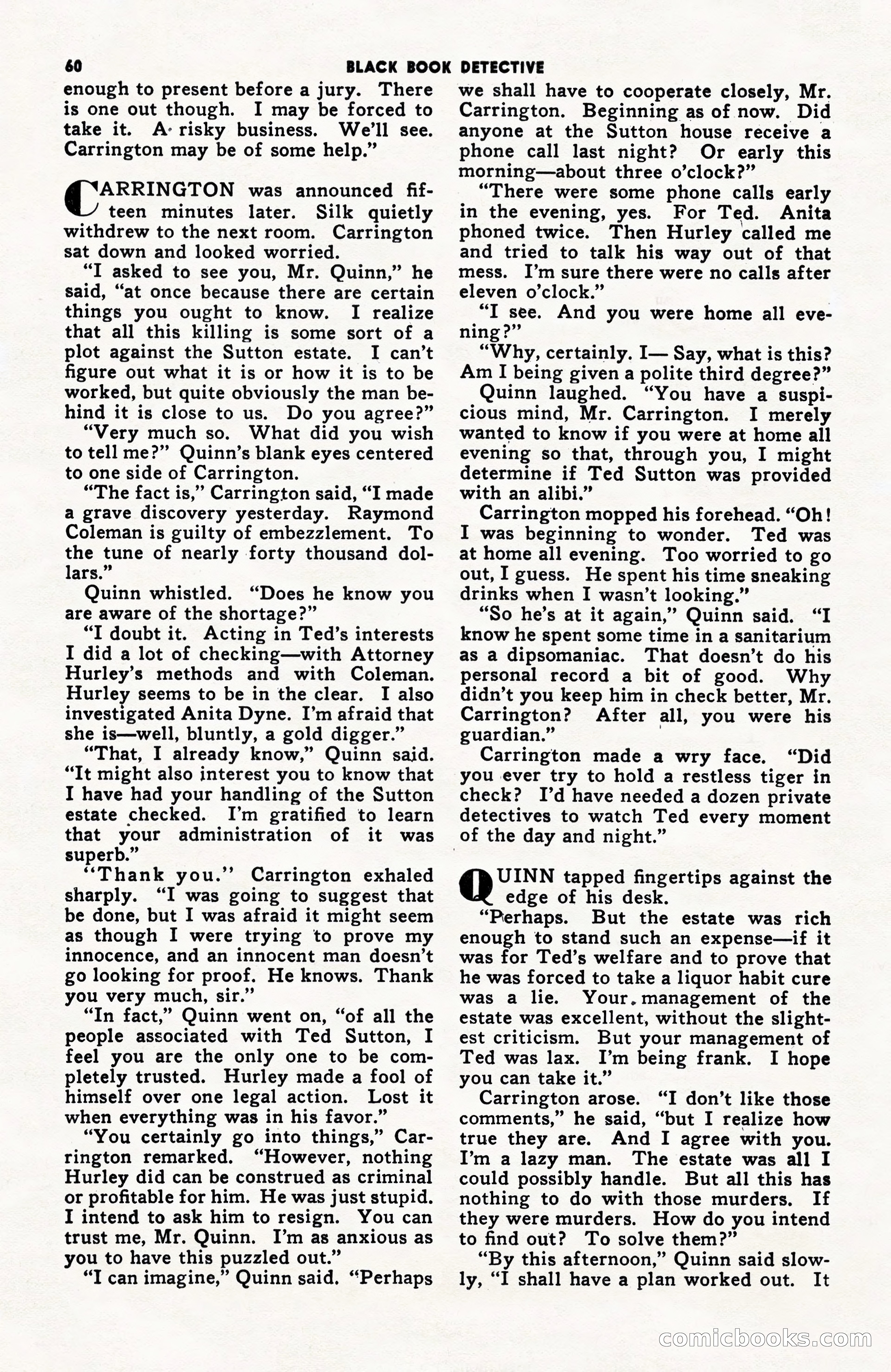 Black Book Detective, June 1947 — page 60 of 116