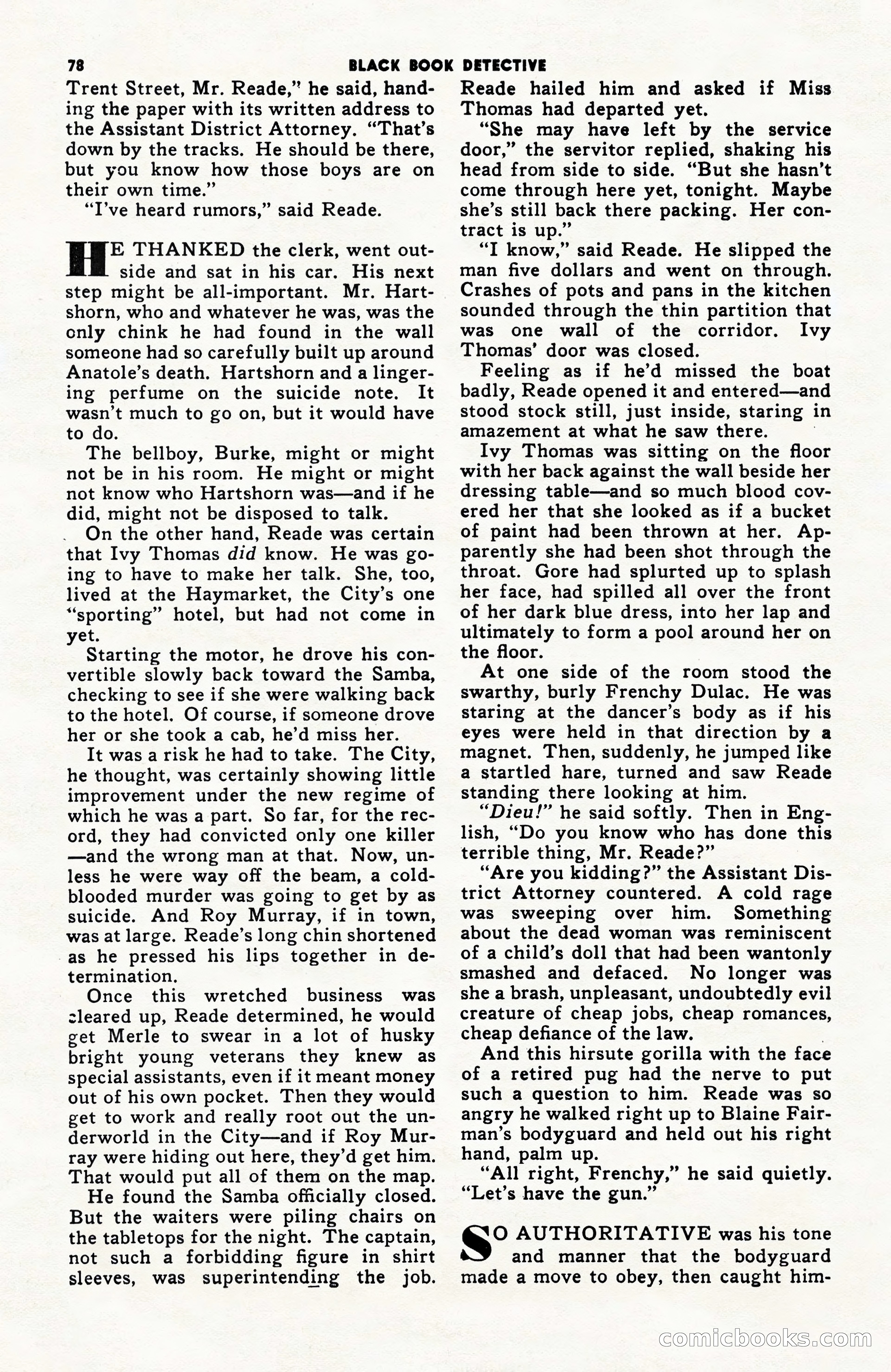 Black Book Detective, June 1947 — page 78 of 116