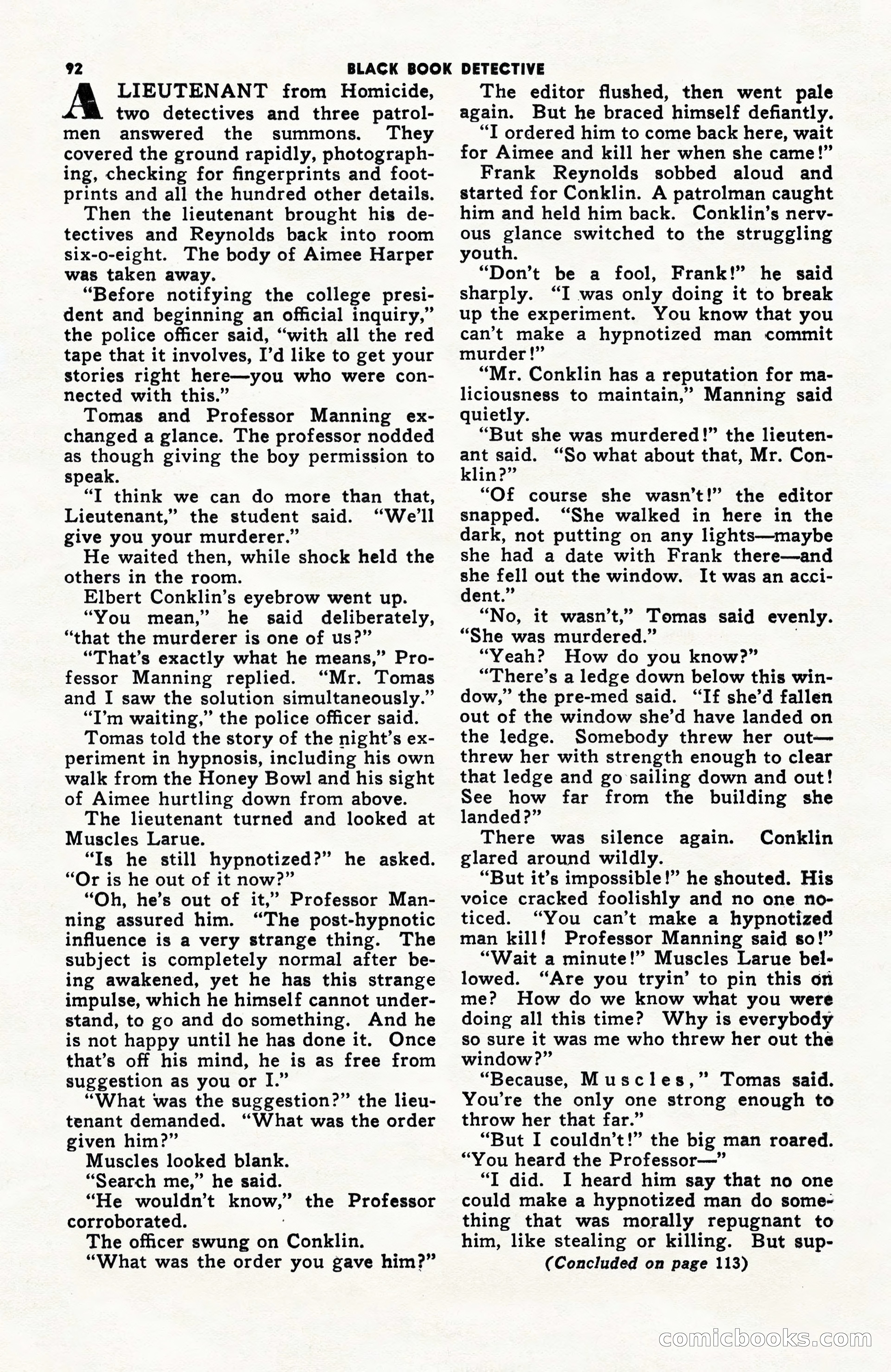 Black Book Detective, June 1947 — page 92 of 116
