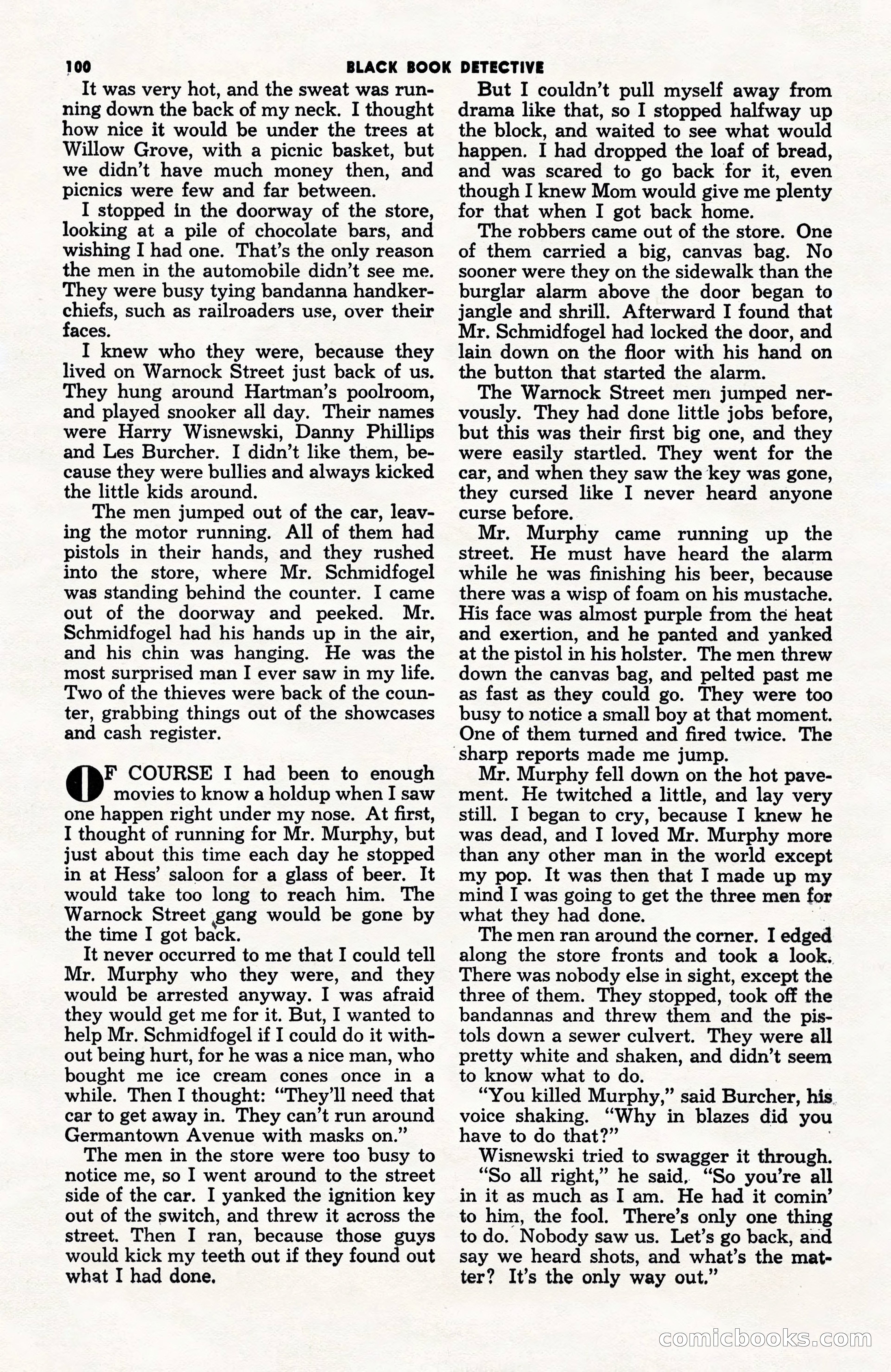 Black Book Detective, June 1947 — page 100 of 116